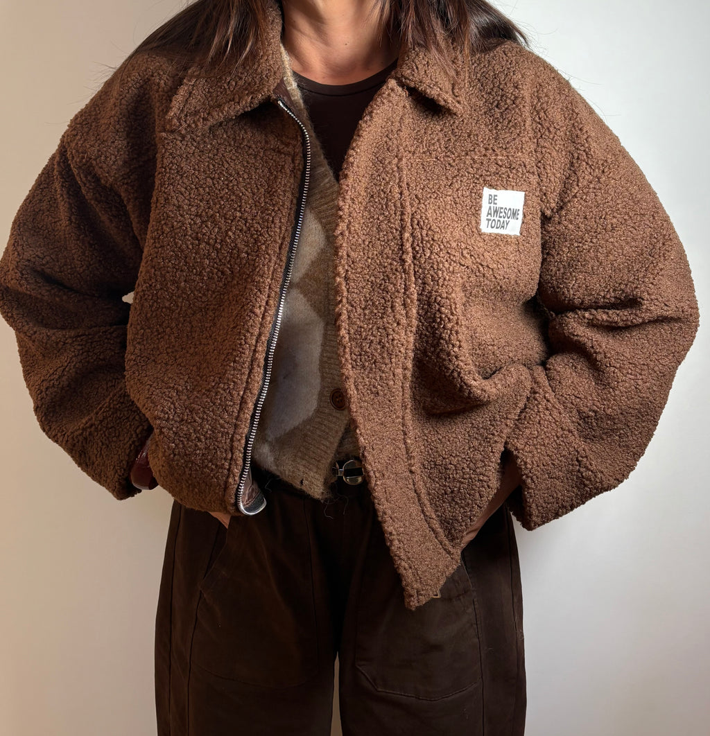 Veste Teddy chocolat