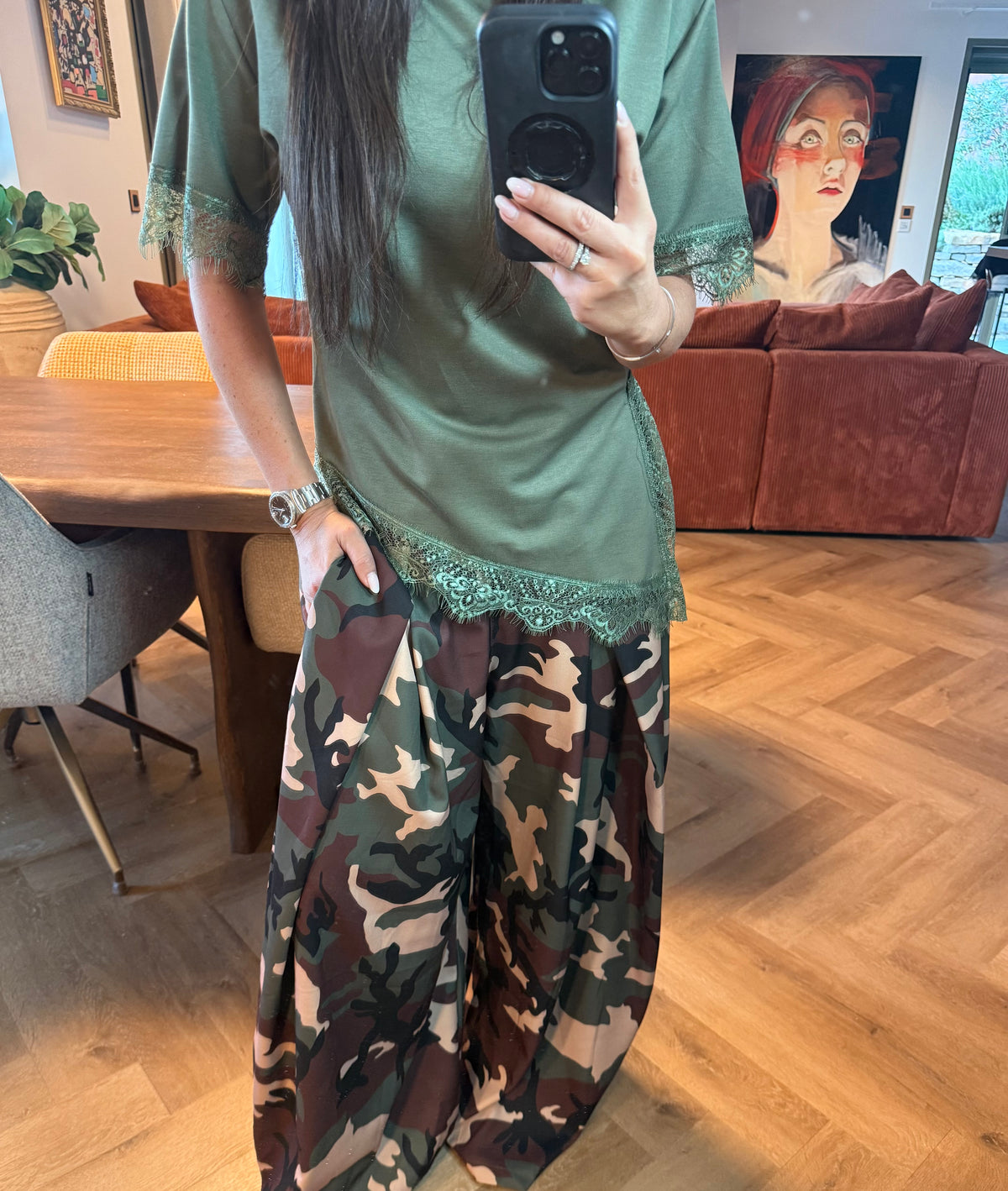 T-shirt dentelle
