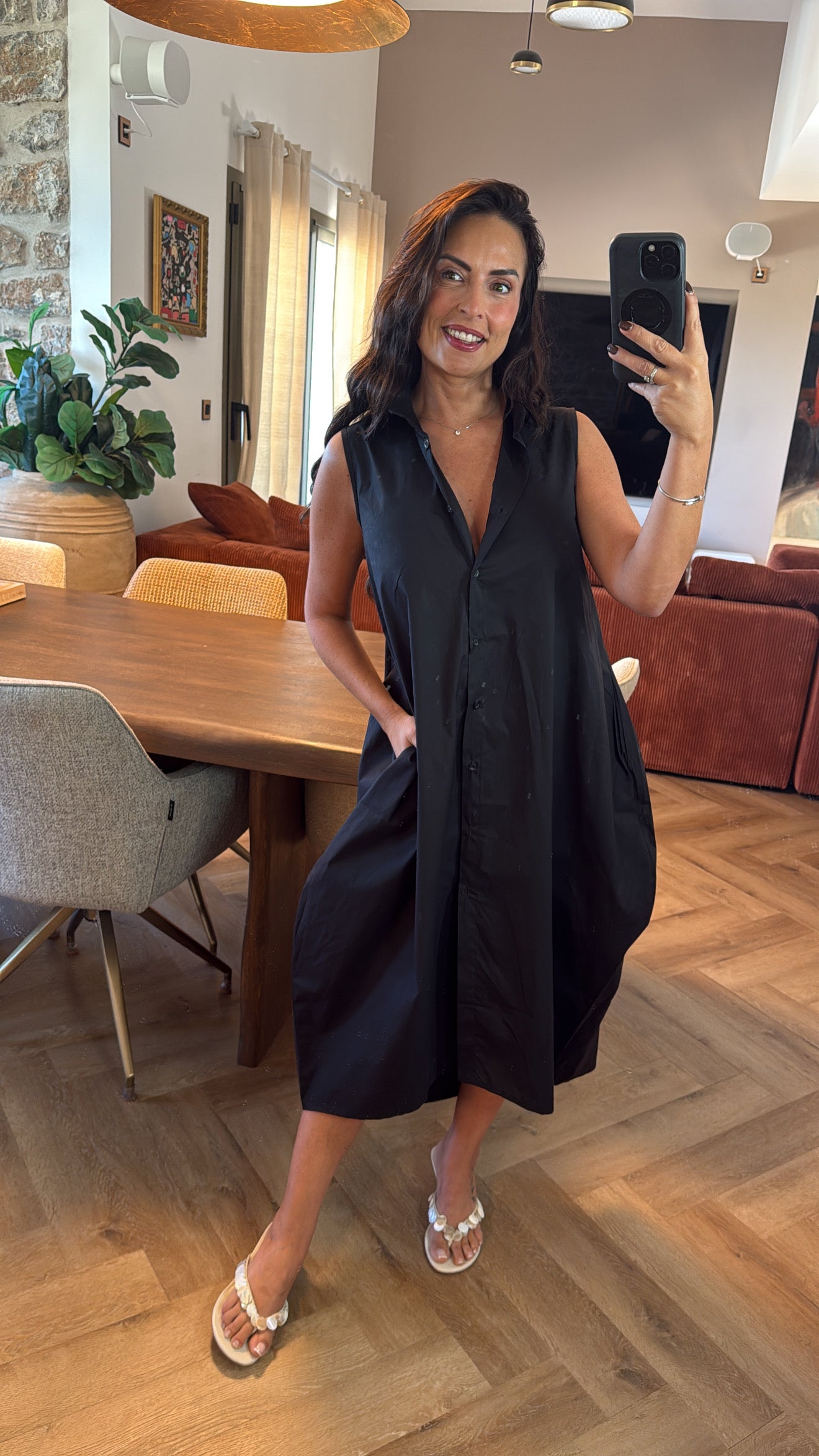 Robe chemise ballon