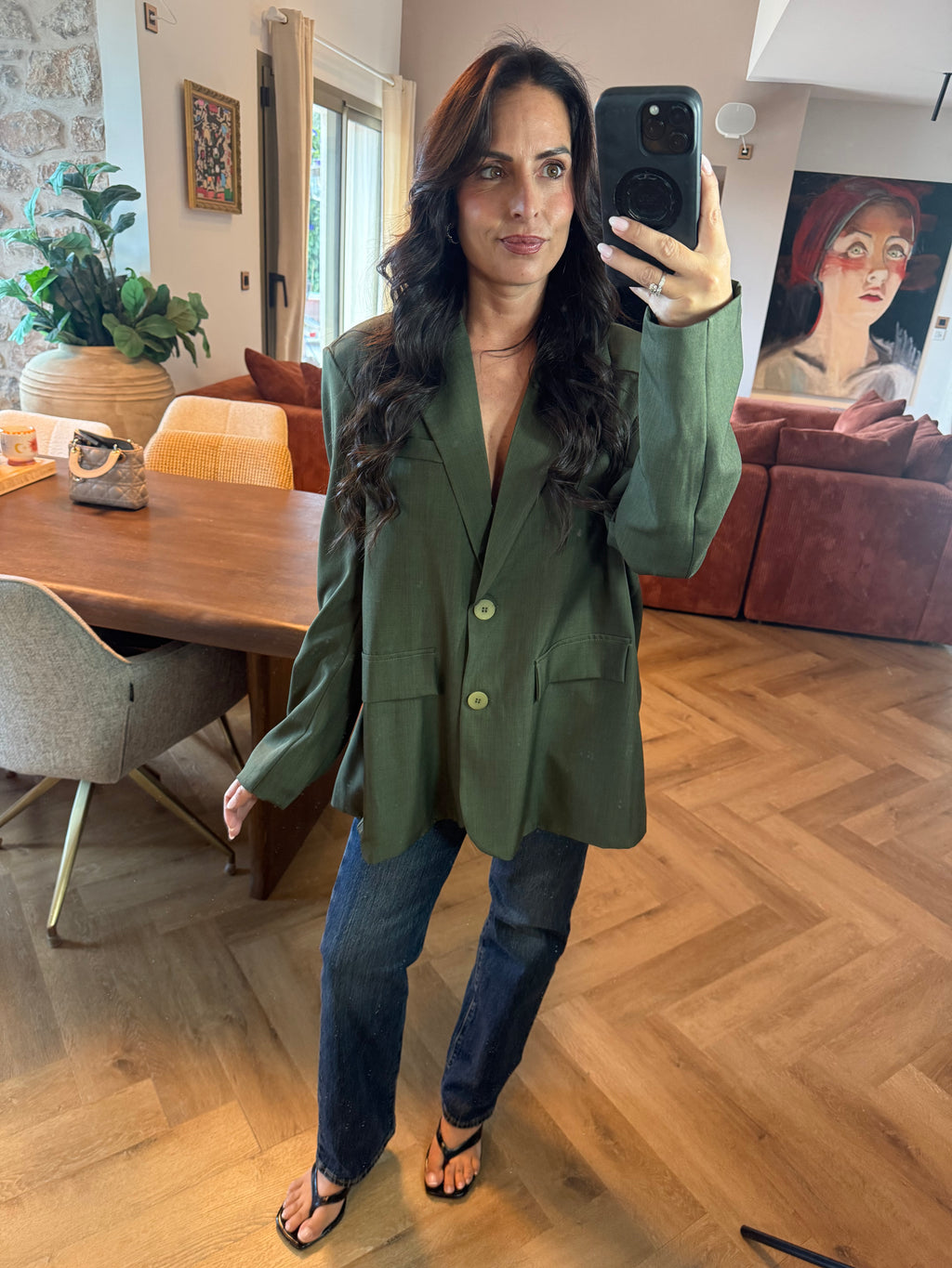 Veste de blazer dos nu