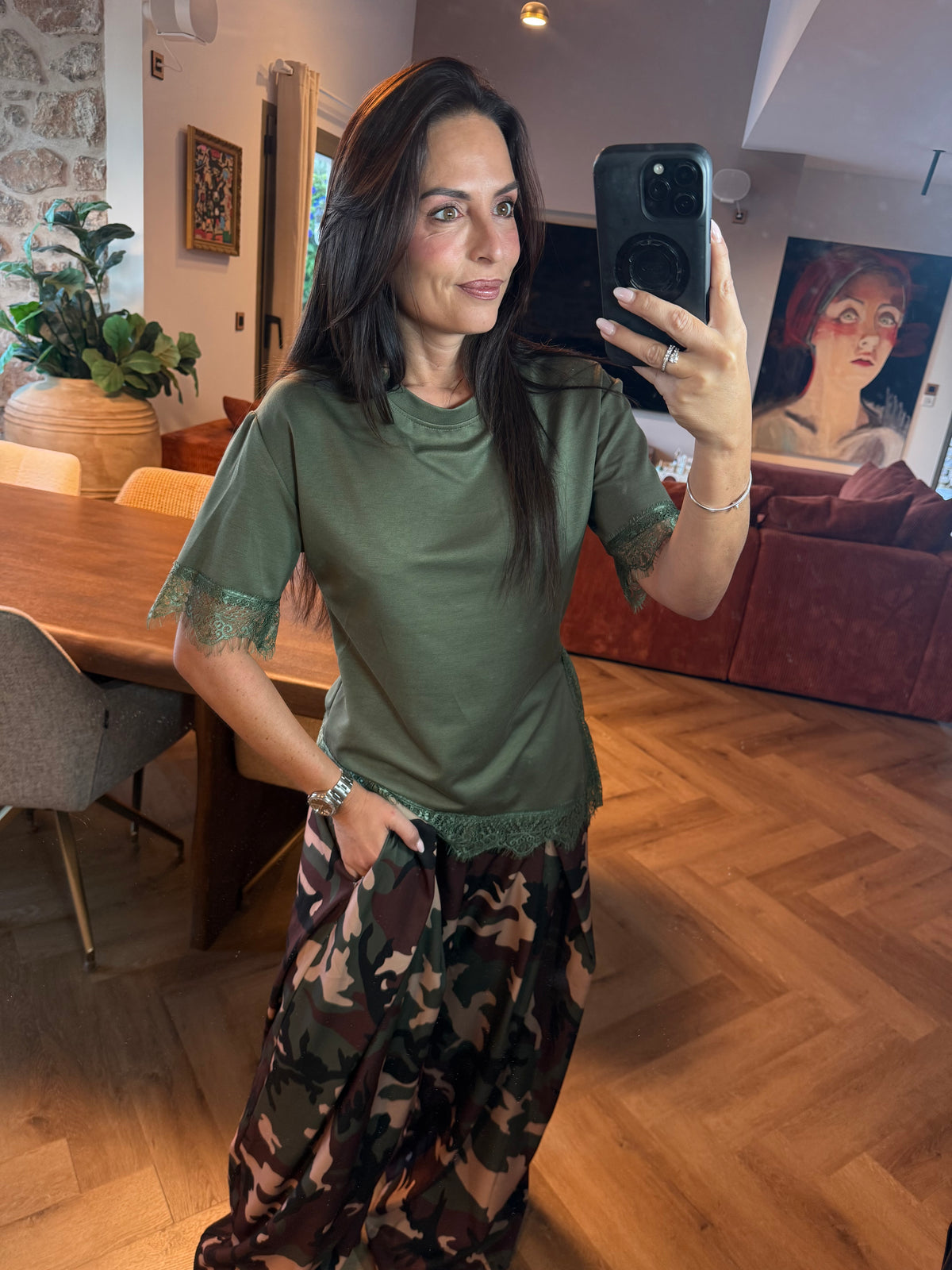 T-shirt dentelle
