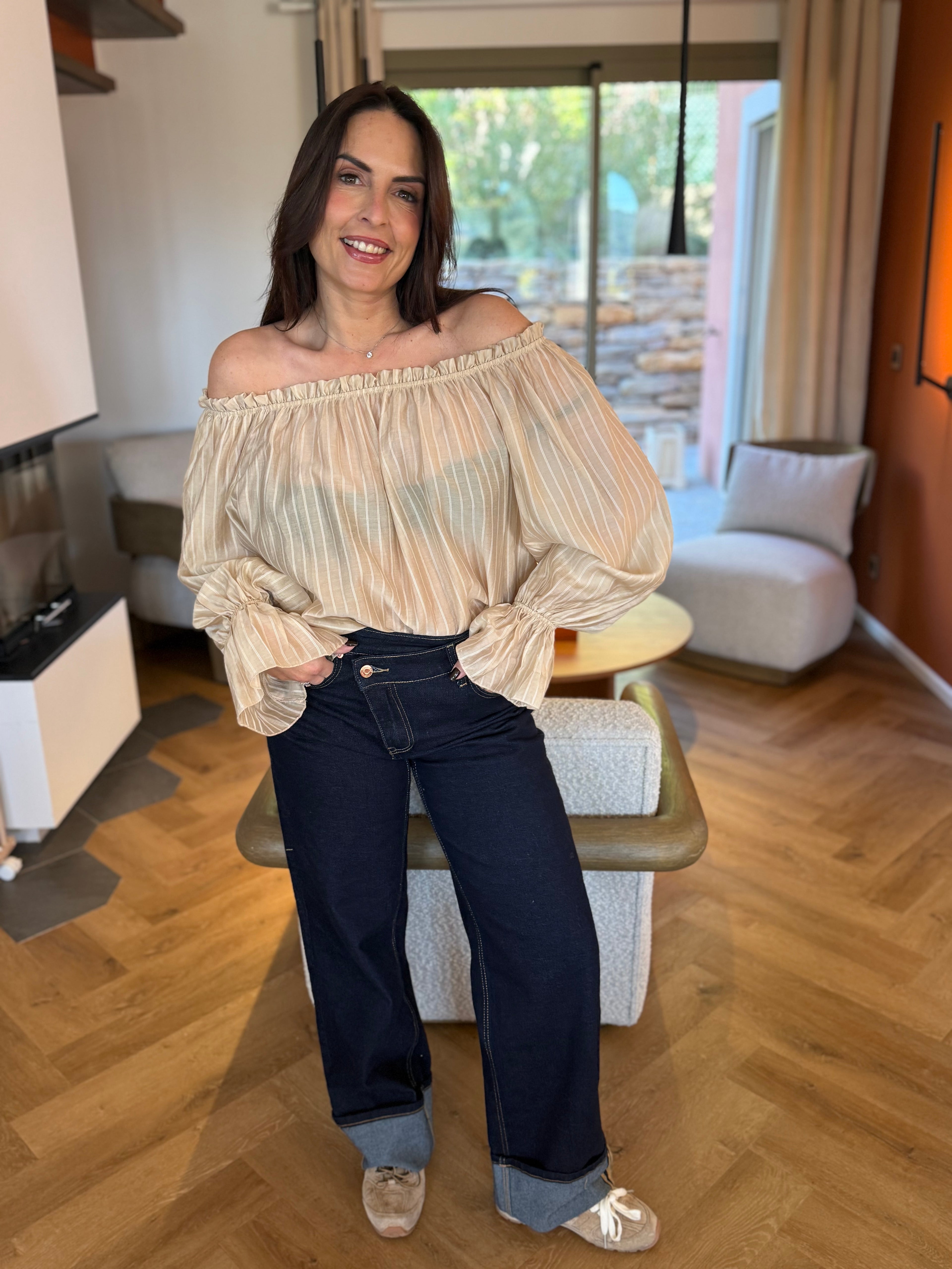 Blouse Lola fine rayures