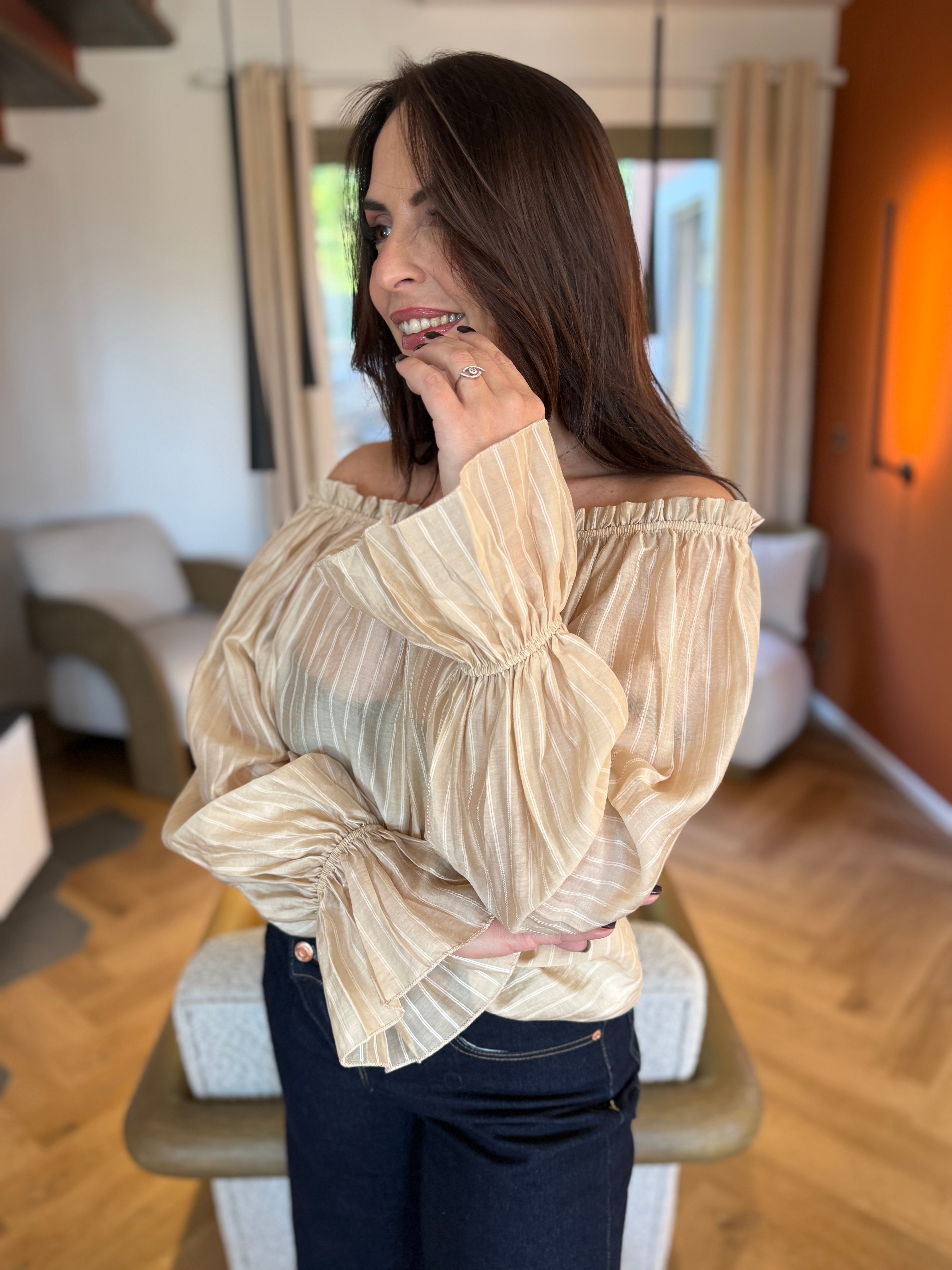 Blouse Lola fine rayures