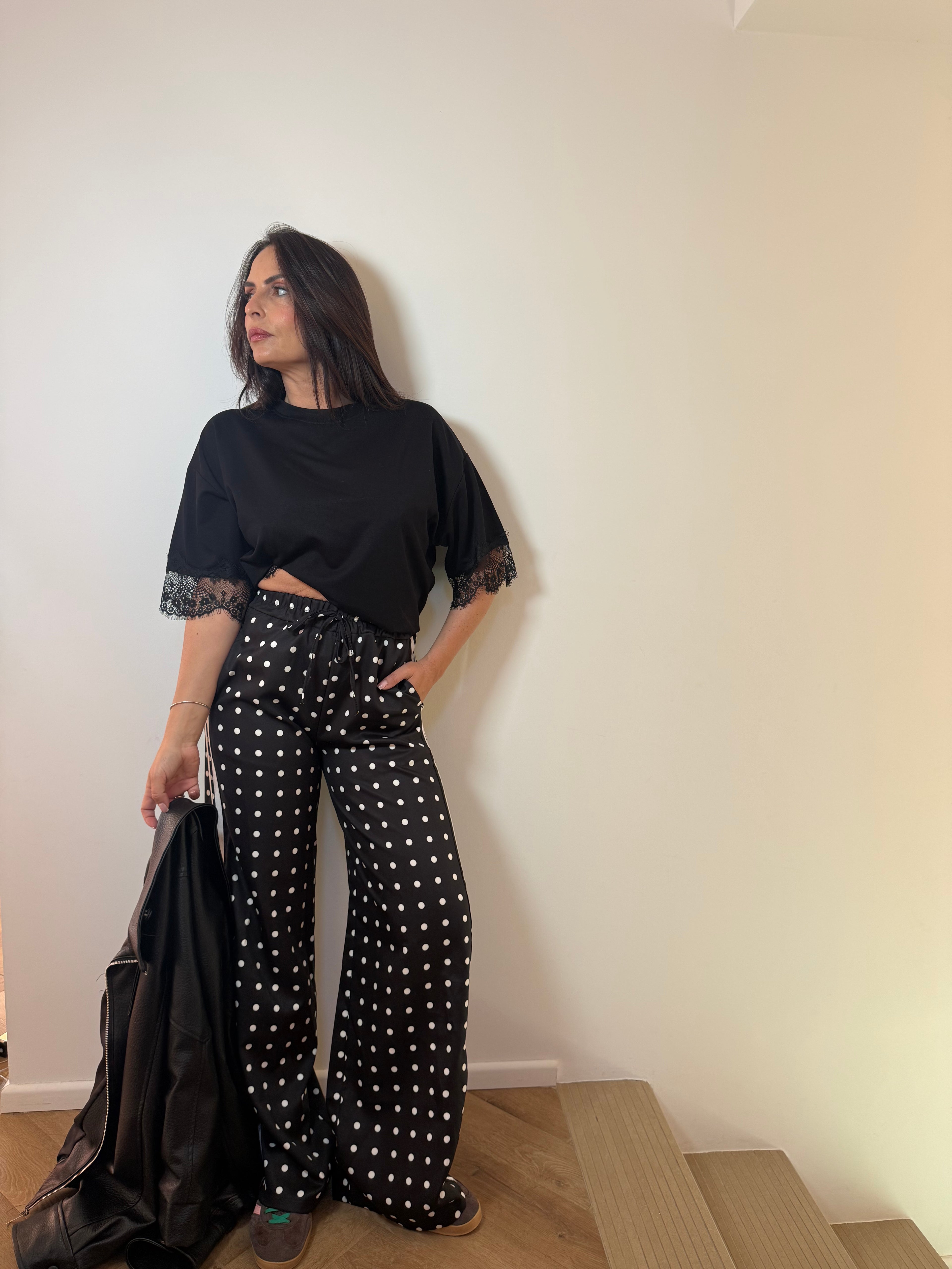 Pantalon jogging à pois