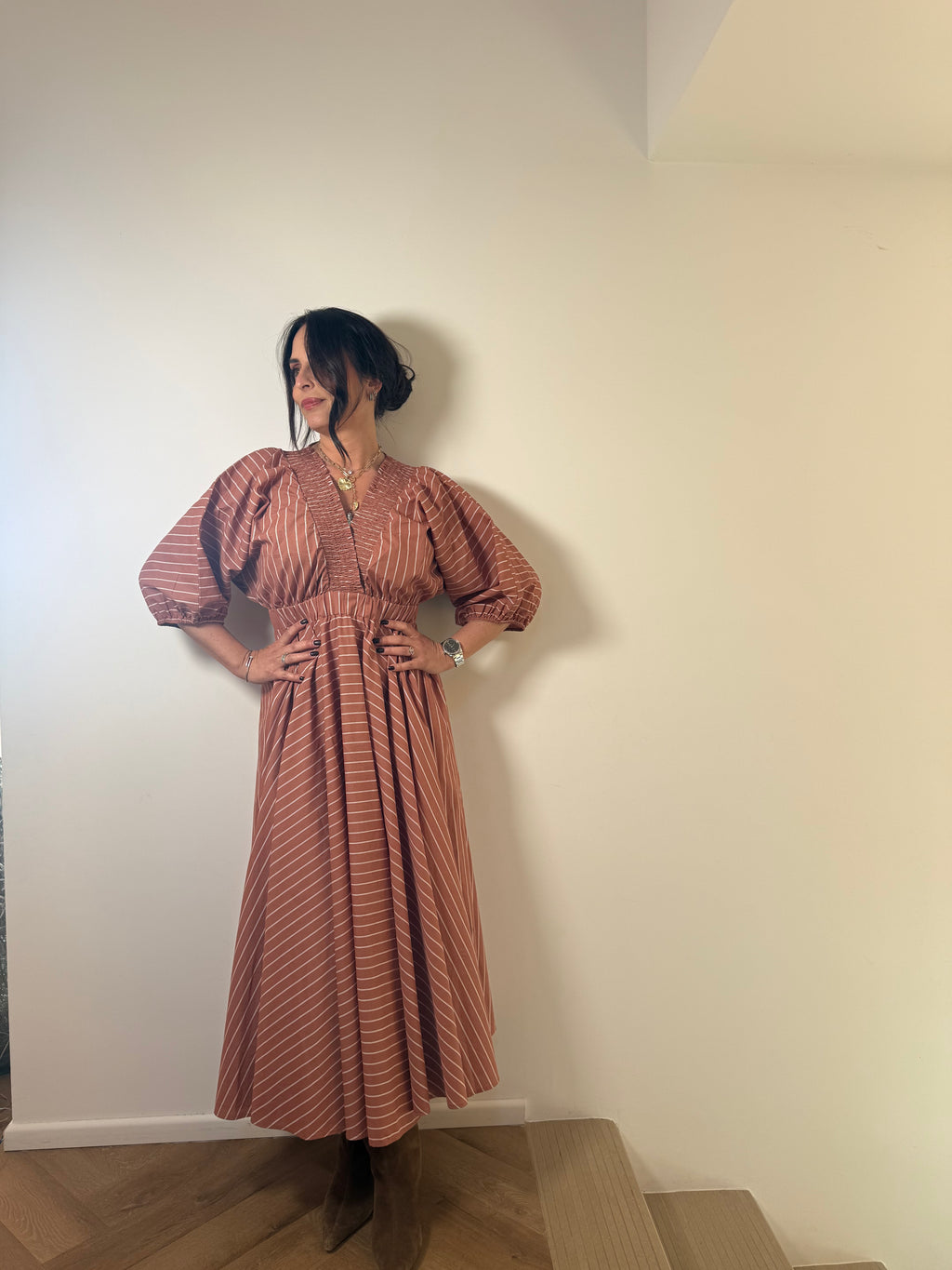 Robe terracotta