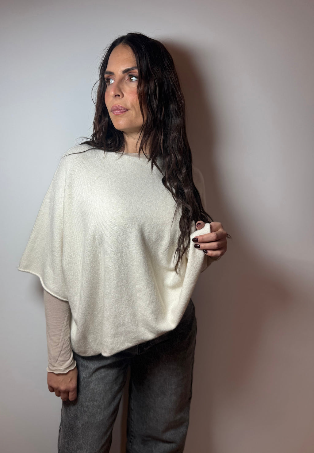 Pull loose crème