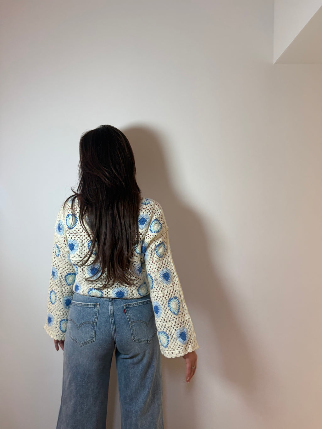 Top en crochet BLUE