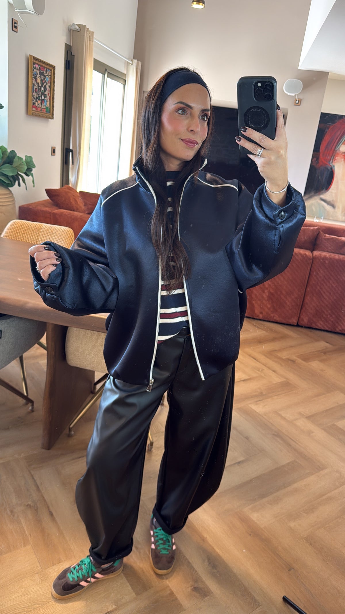 Veste oversize marine