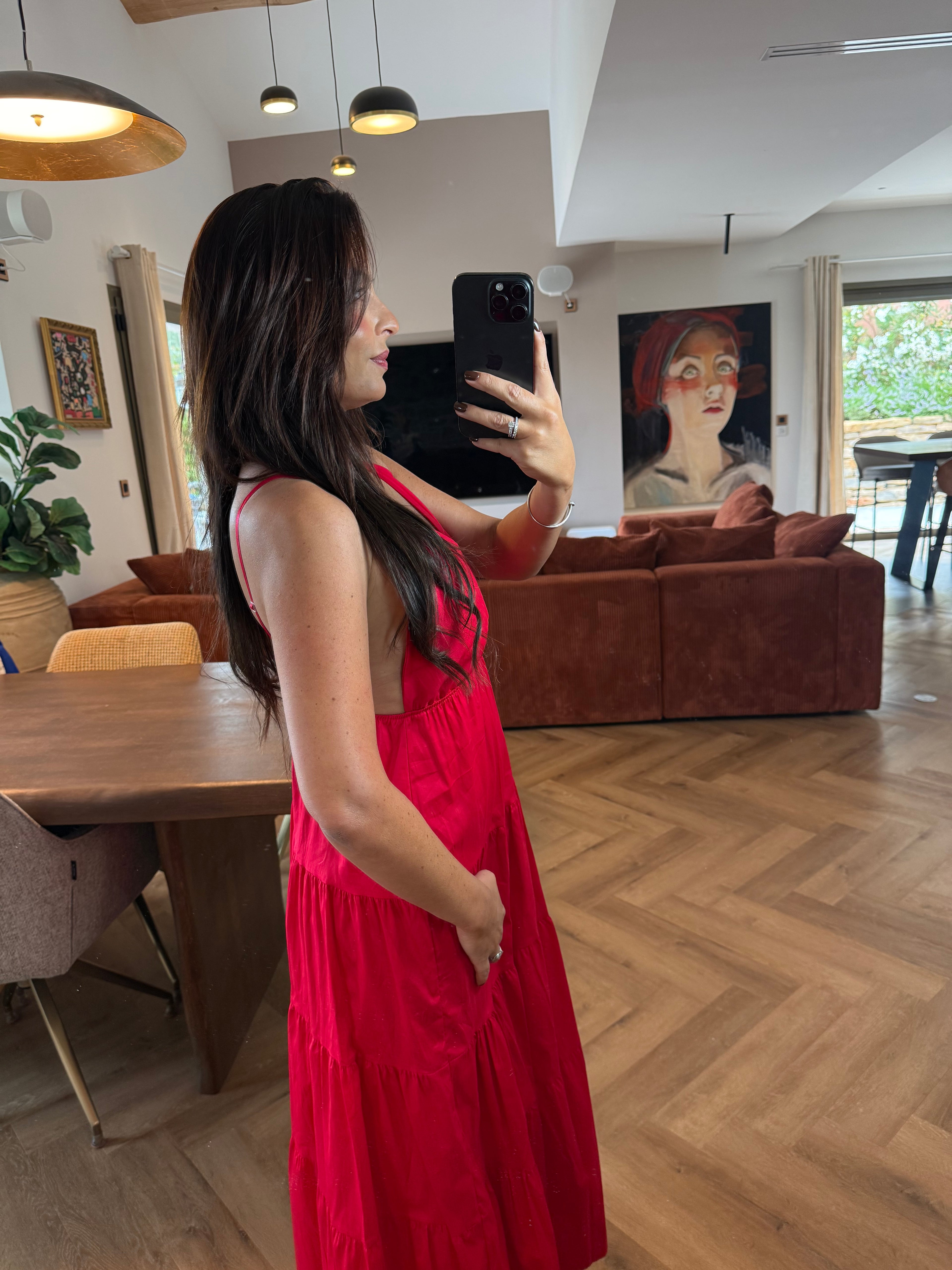 Robe longue red