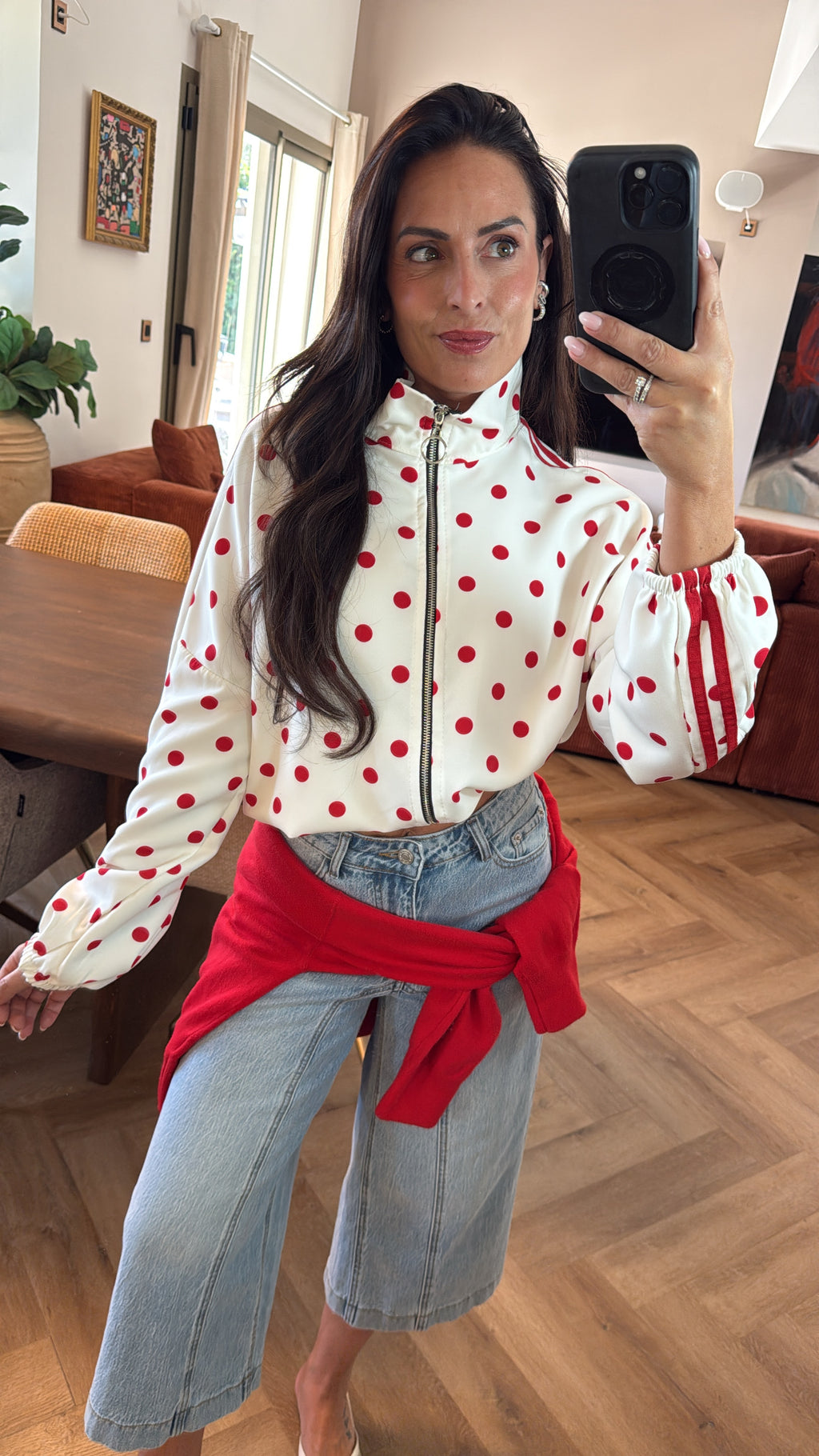 Veste zippée style jogging
