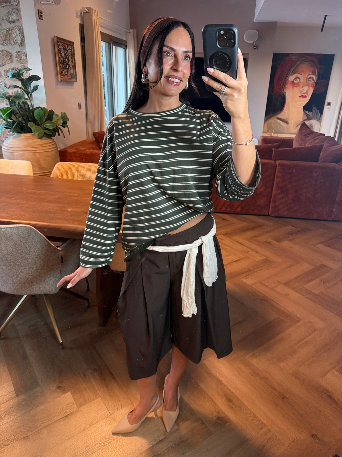 T-shirt oversize kaki