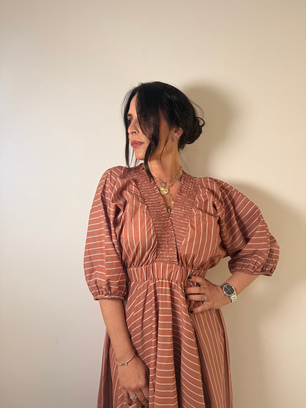 Robe terracotta