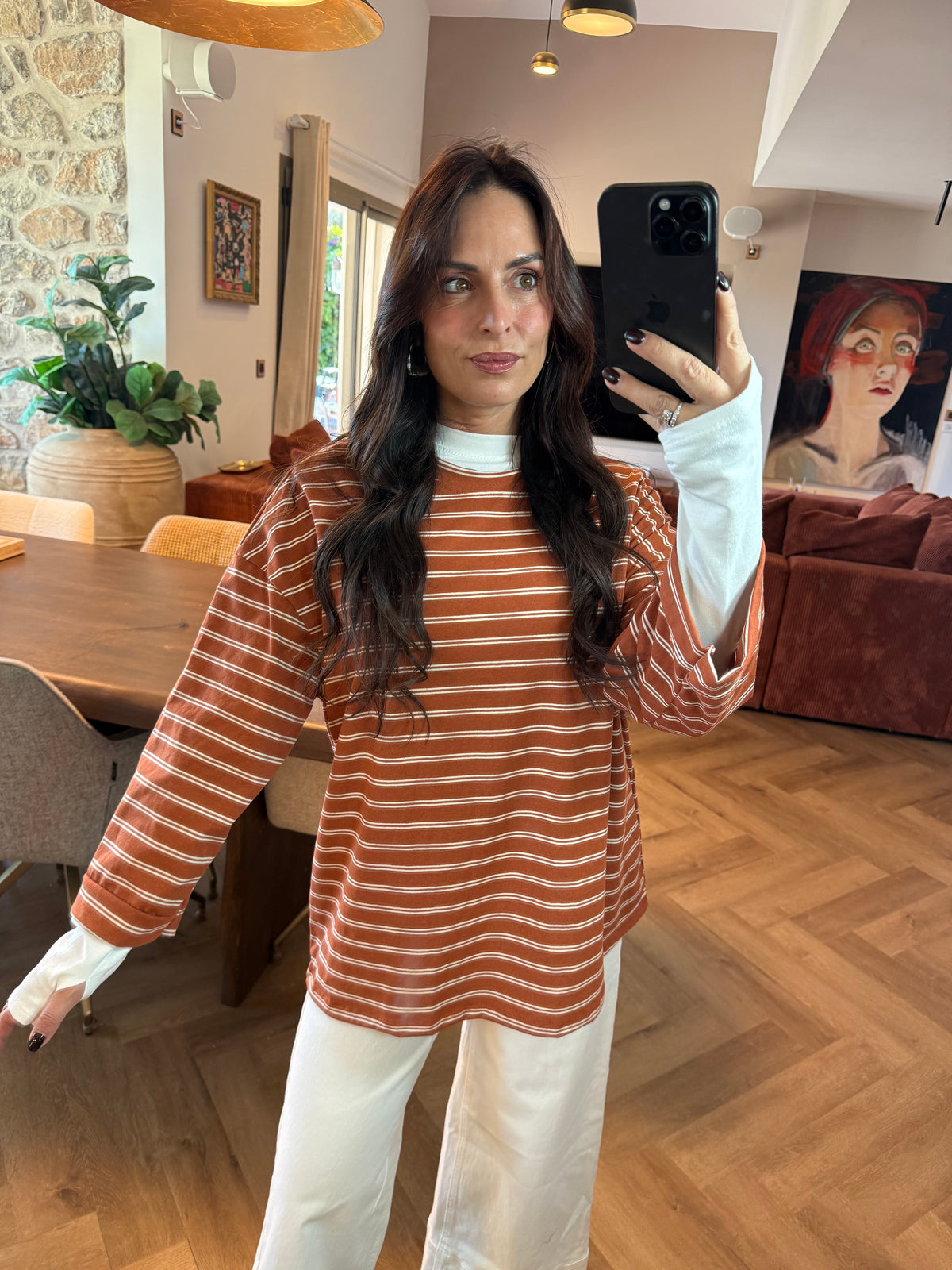 T-shirt terracotta