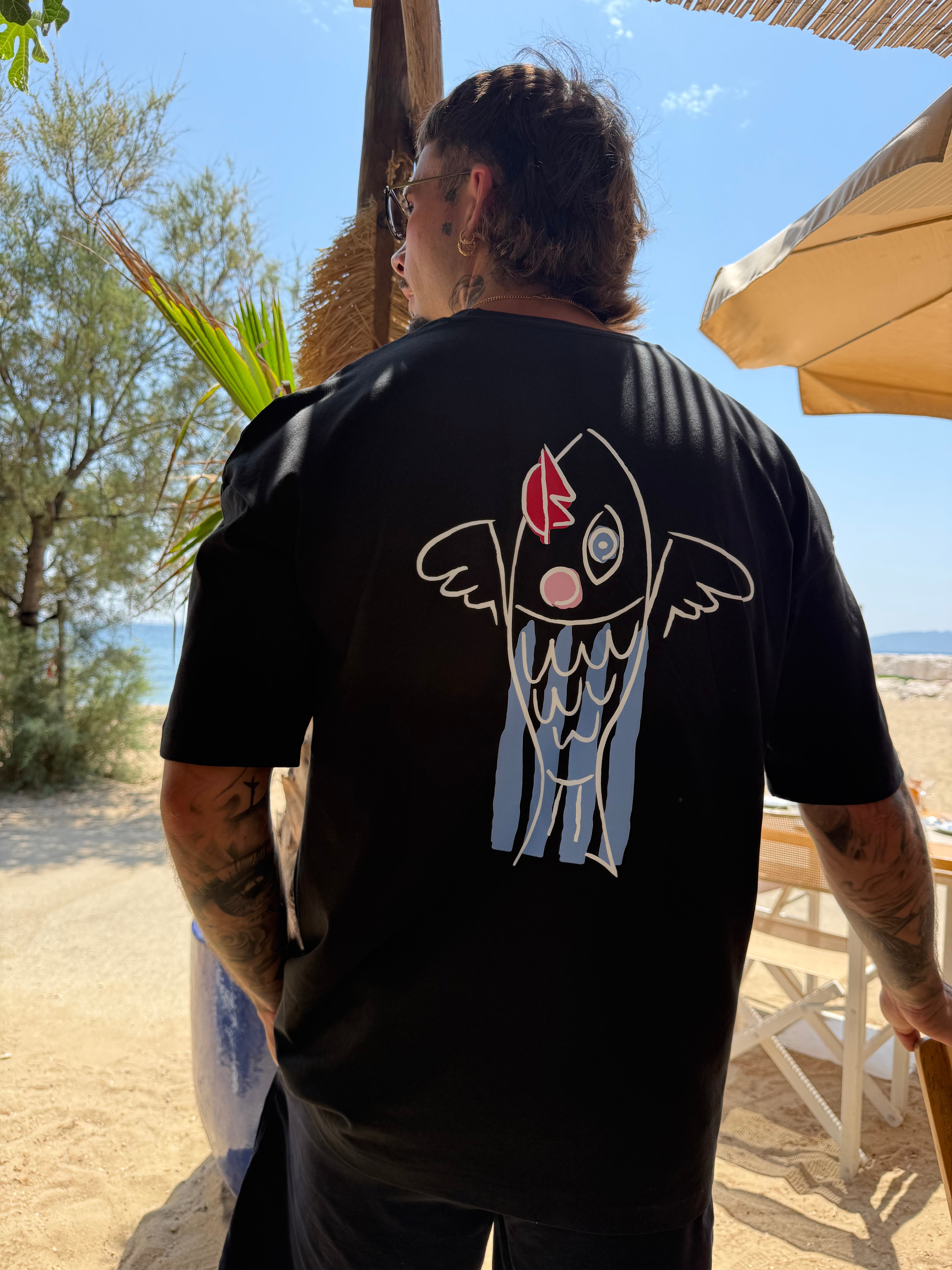 T-shirt black L’aventure