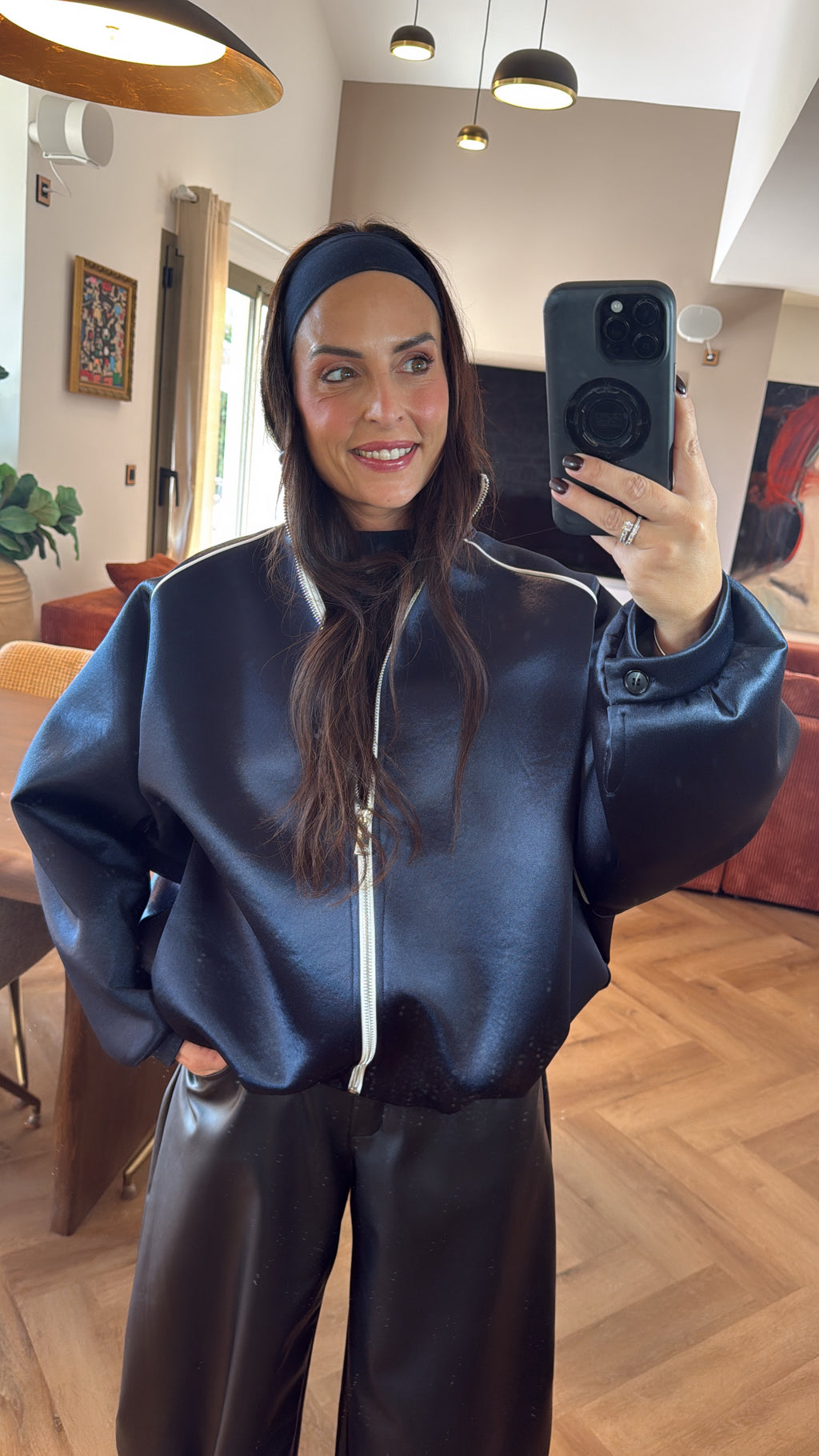 Veste oversize marine