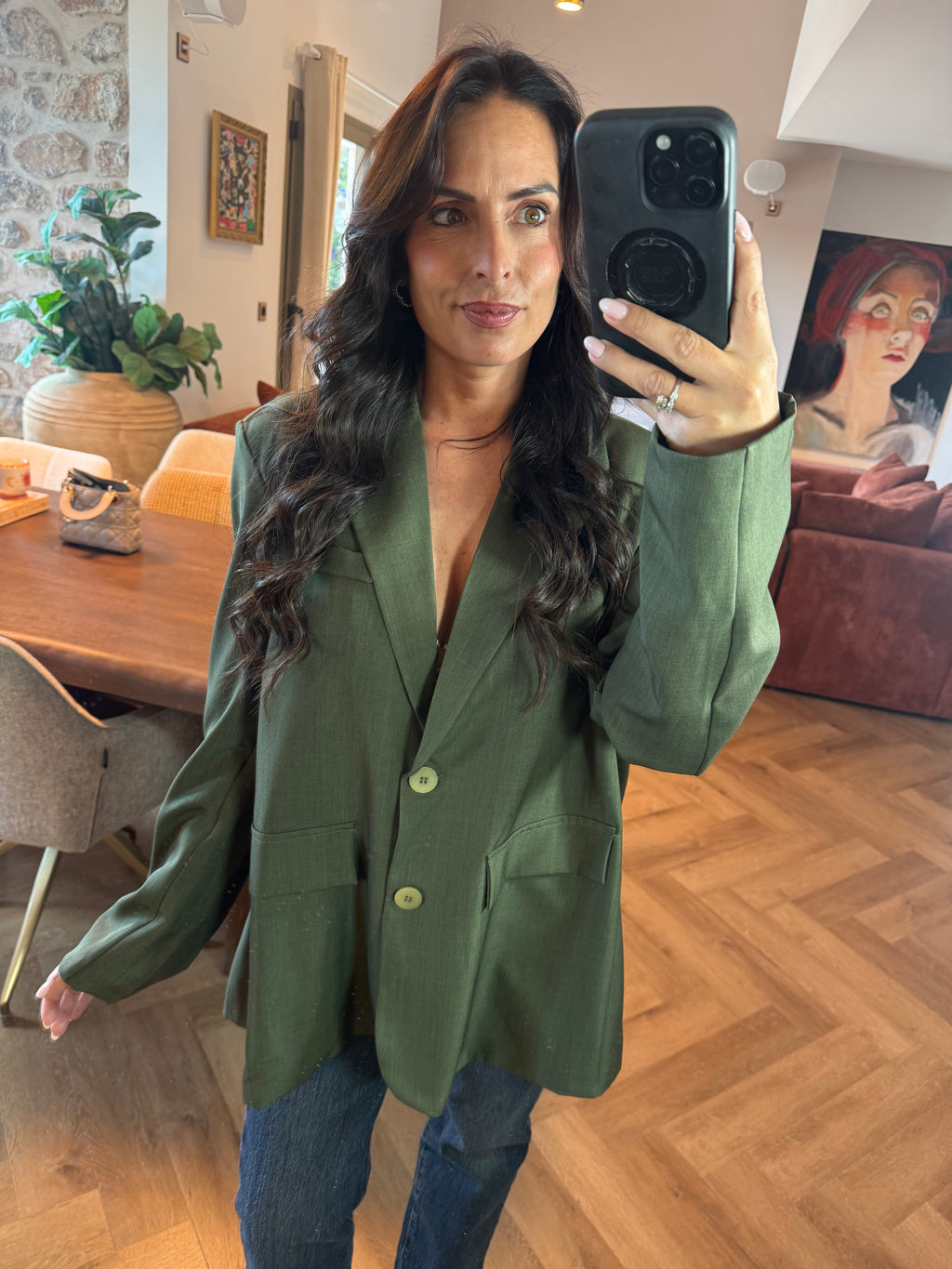 Veste de blazer dos nu