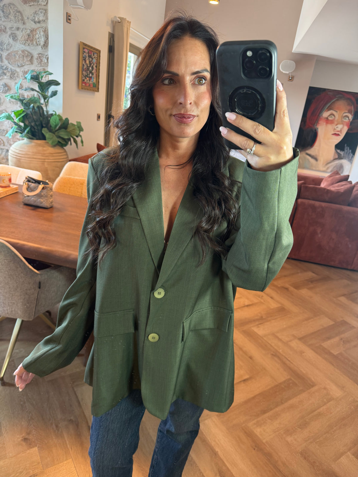 Veste de blazer dos nu