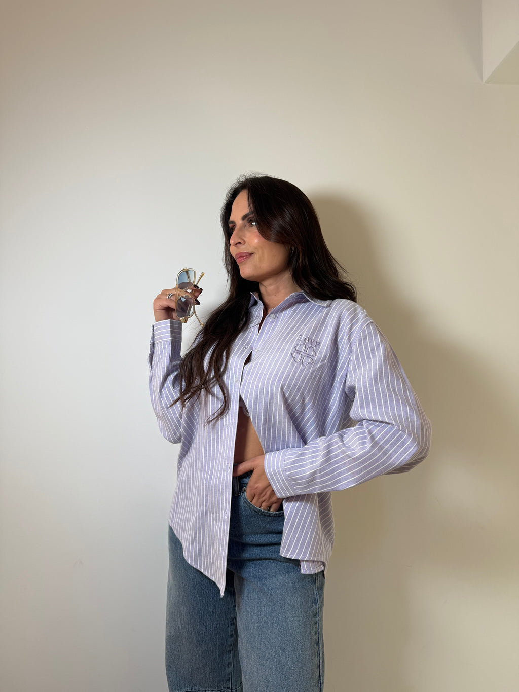 Chemise Clara lilas