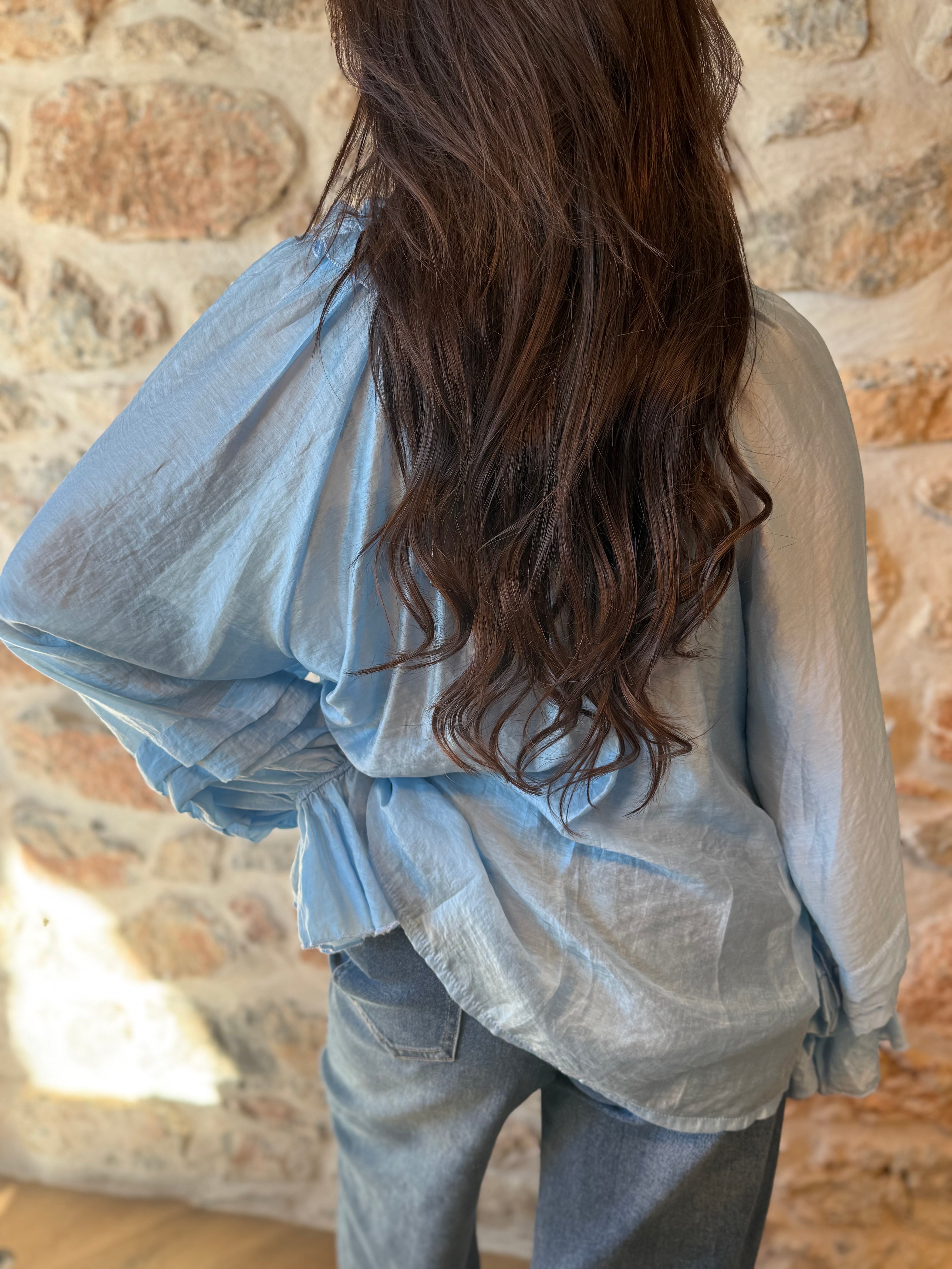 Blouse Olivia bleu ciel