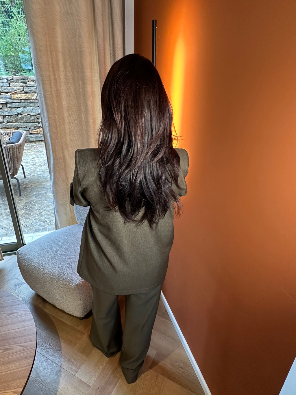 Tailleur Chloé kaki