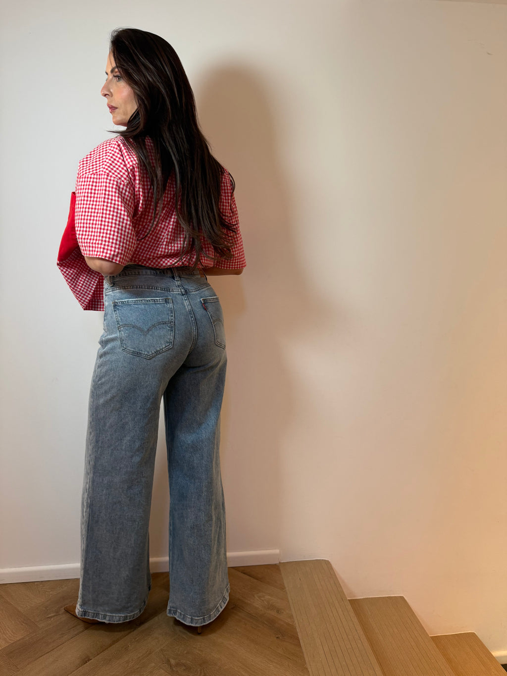 Jean Wide leg en denim clair