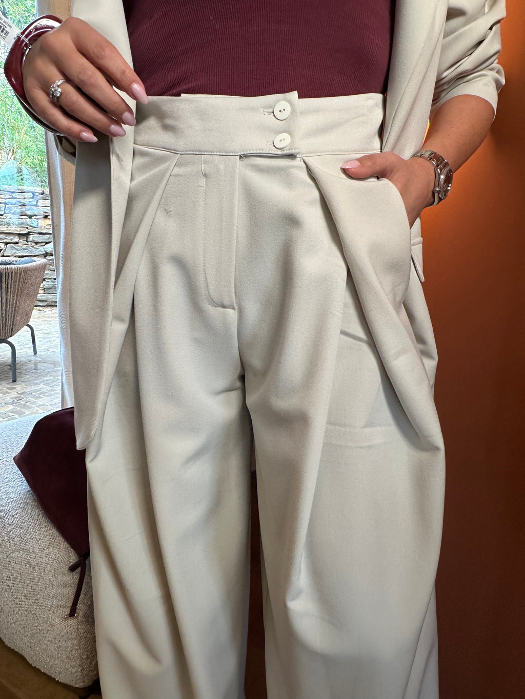 Tailleur Sonia écru