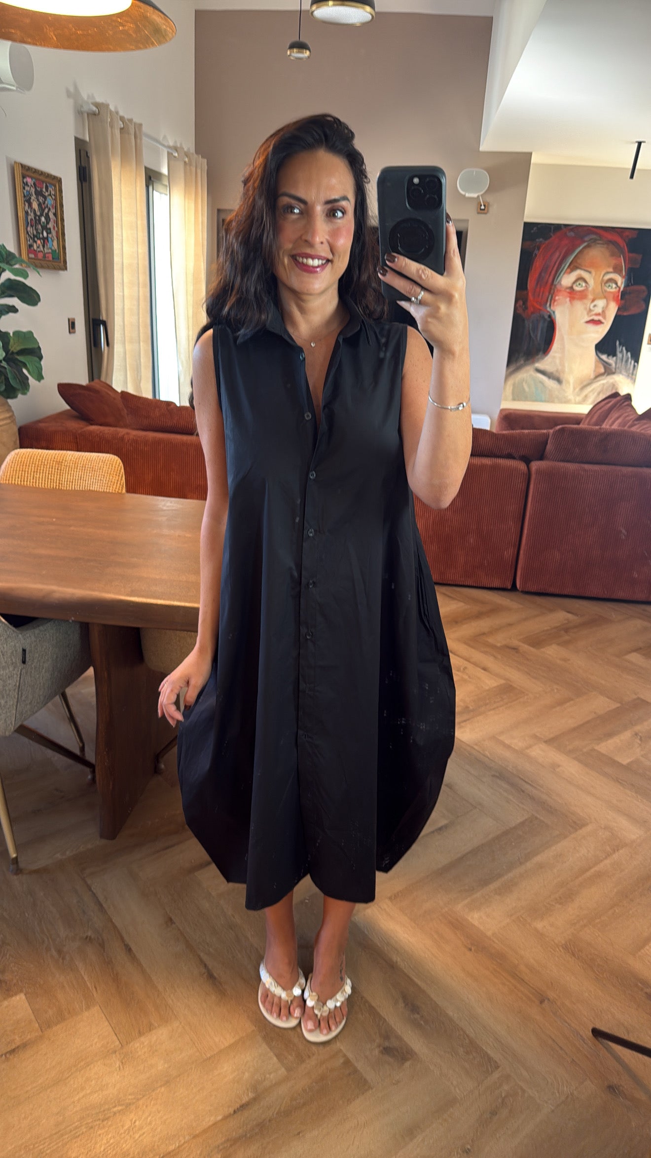 Robe chemise ballon