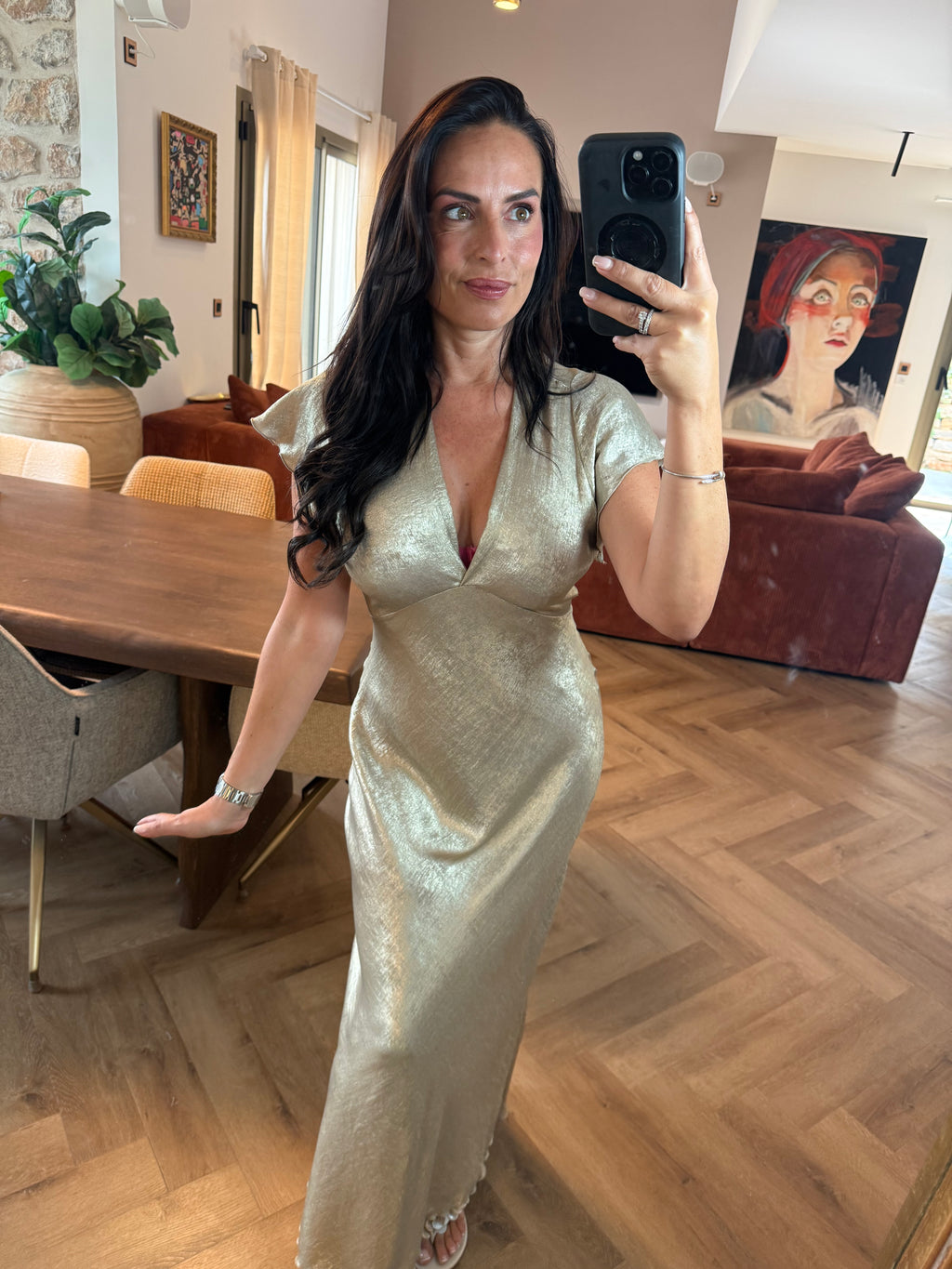 Robe Holly doré