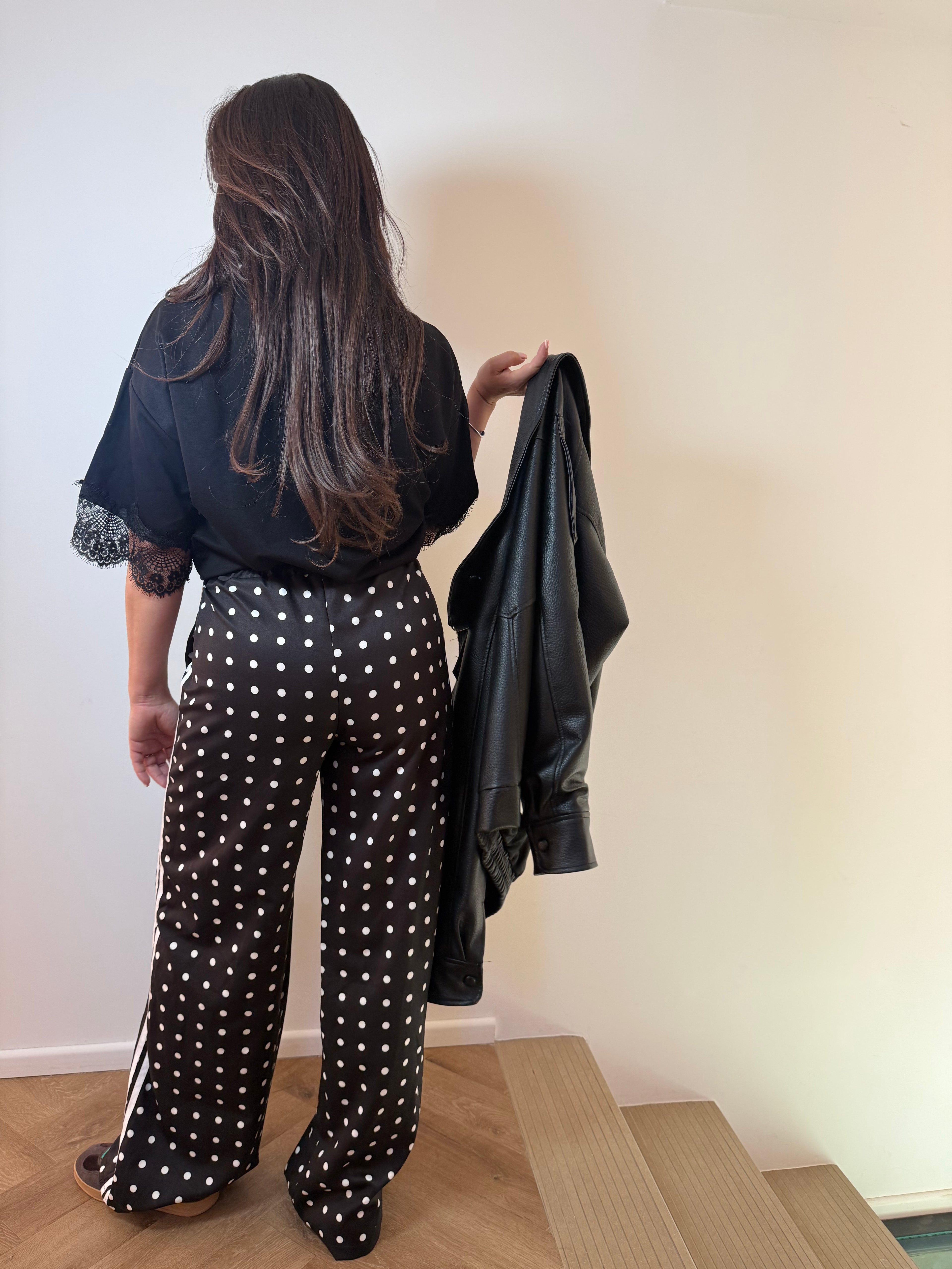 Pantalon jogging à pois