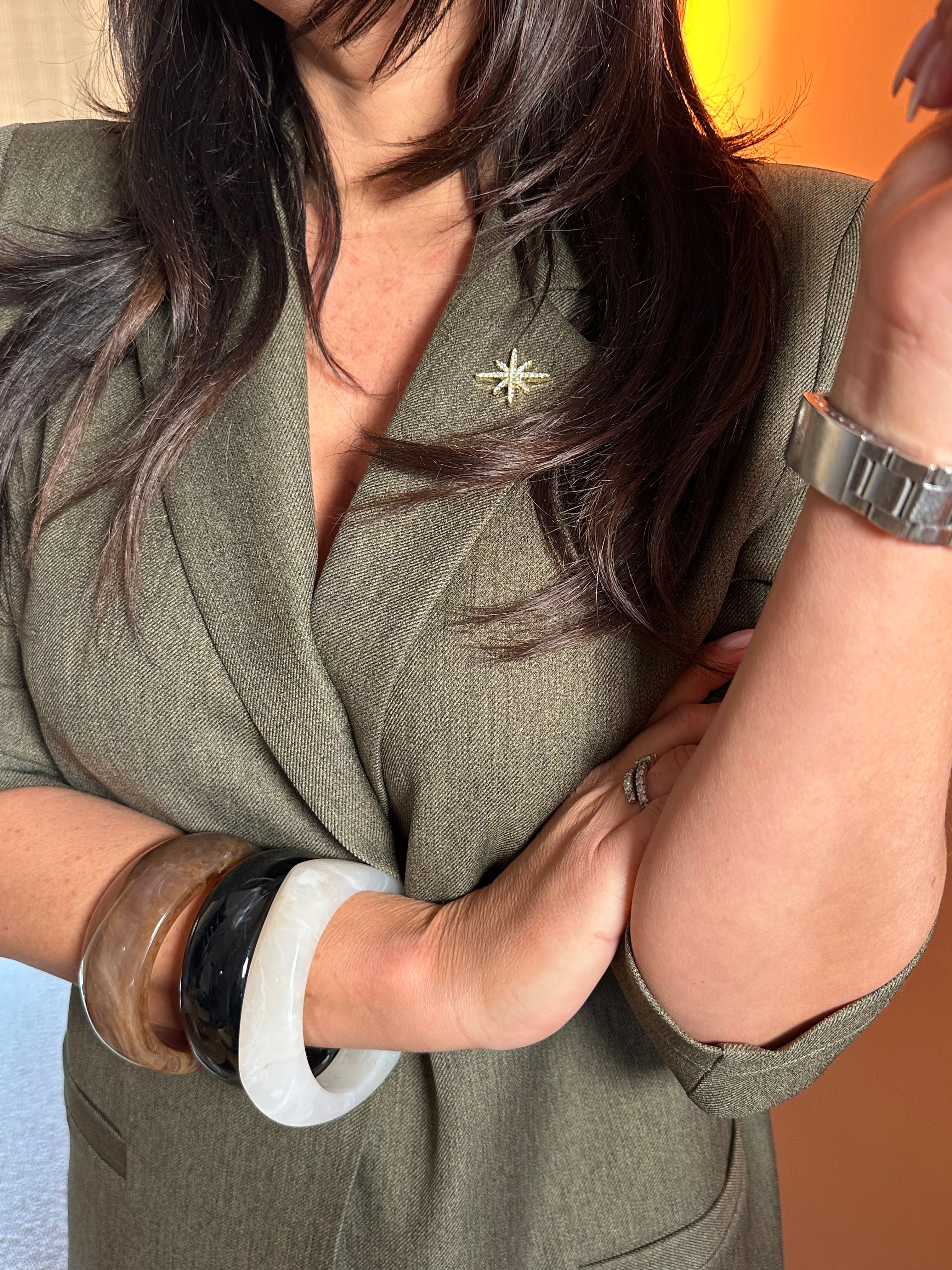 Tailleur Chloé kaki