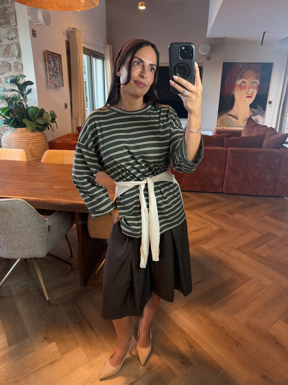 T-shirt oversize kaki