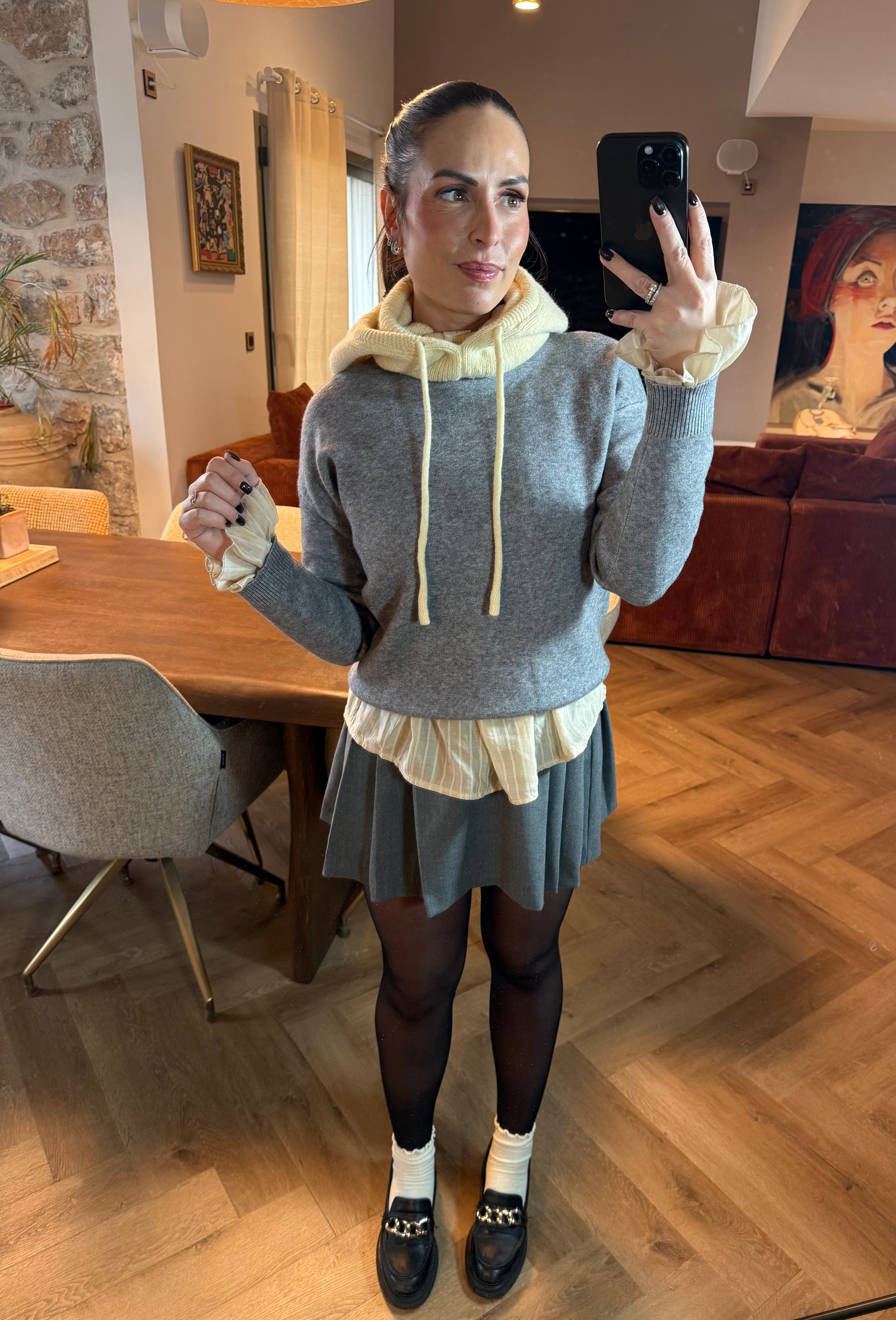 Cagoule jaune pastel