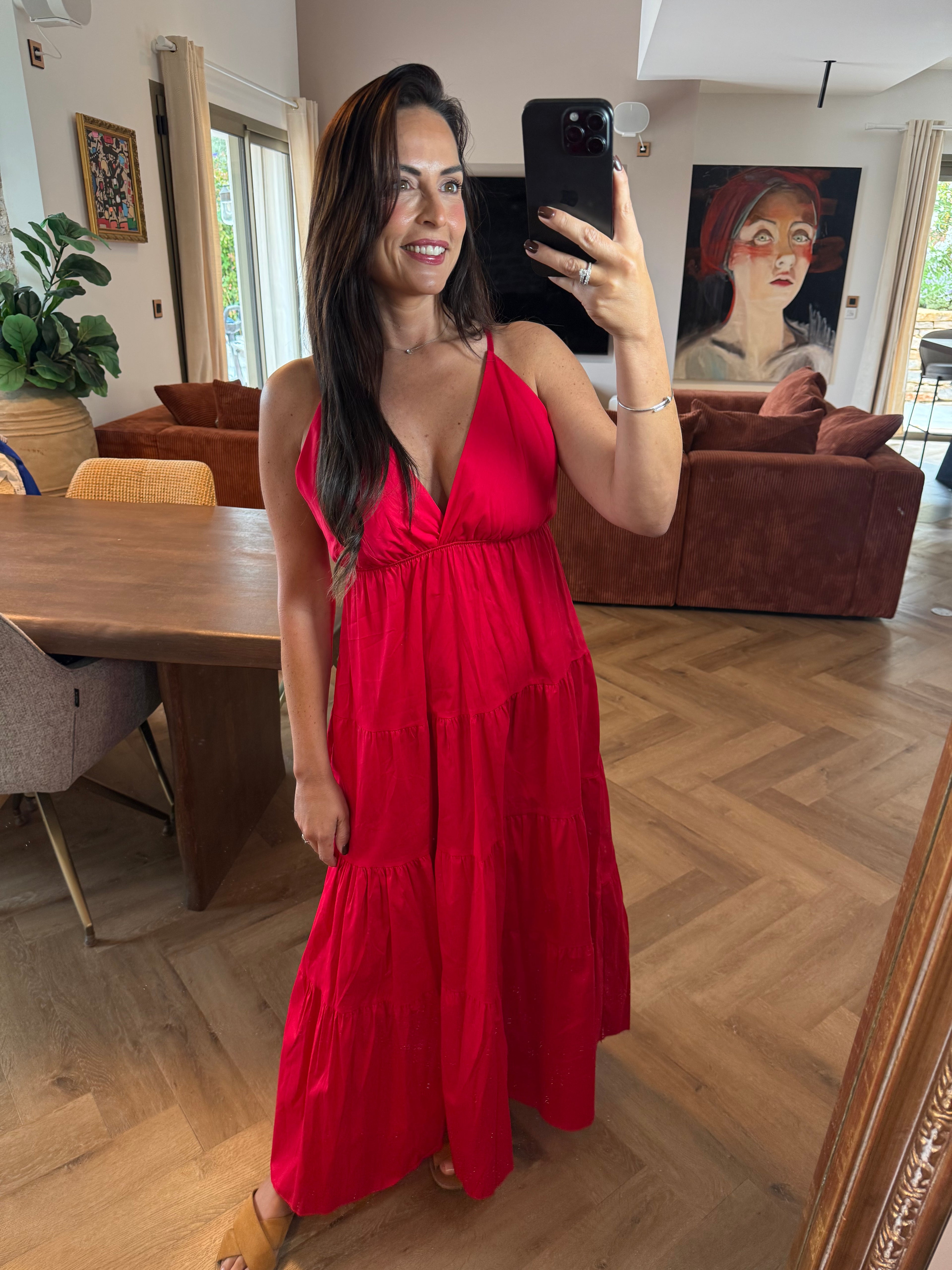 Robe longue red