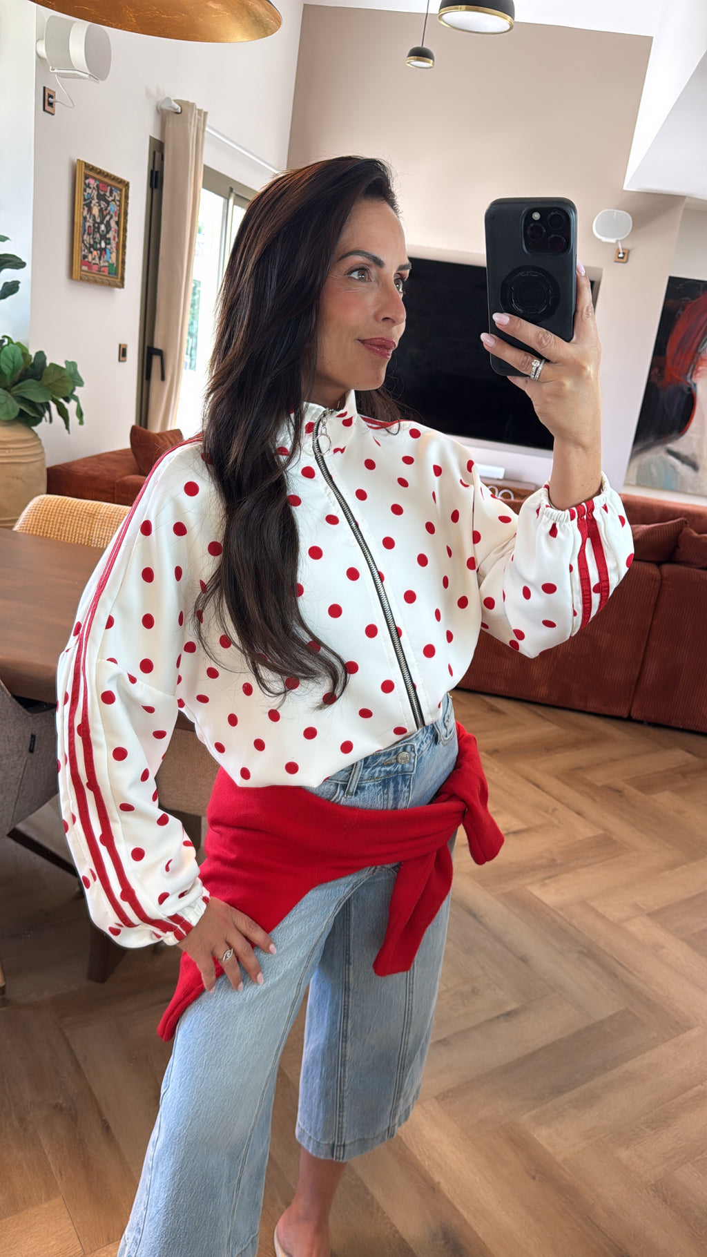 Veste zippée style jogging