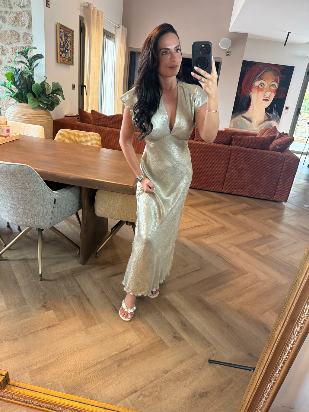 Robe Holly doré