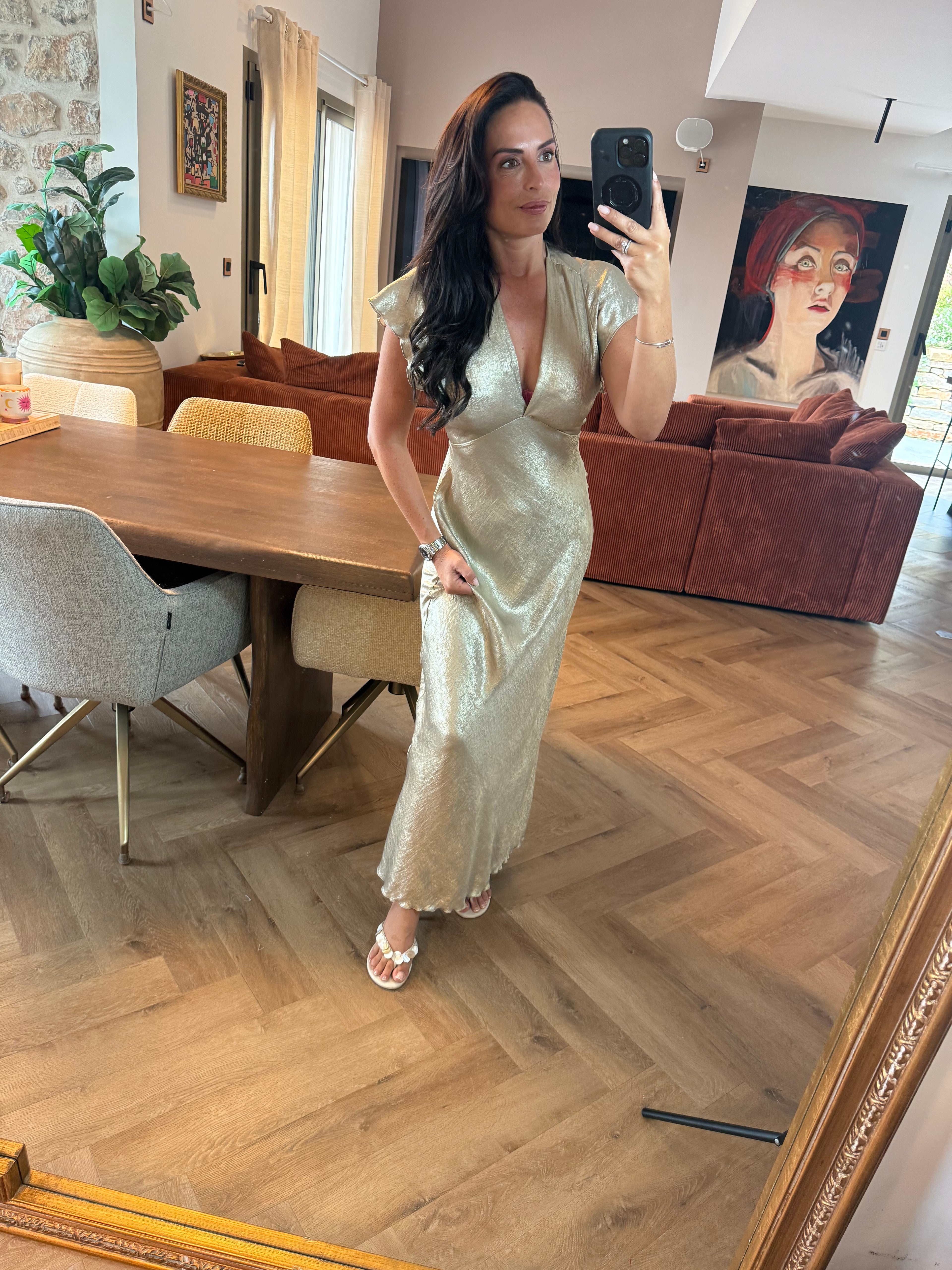 Robe Holly doré