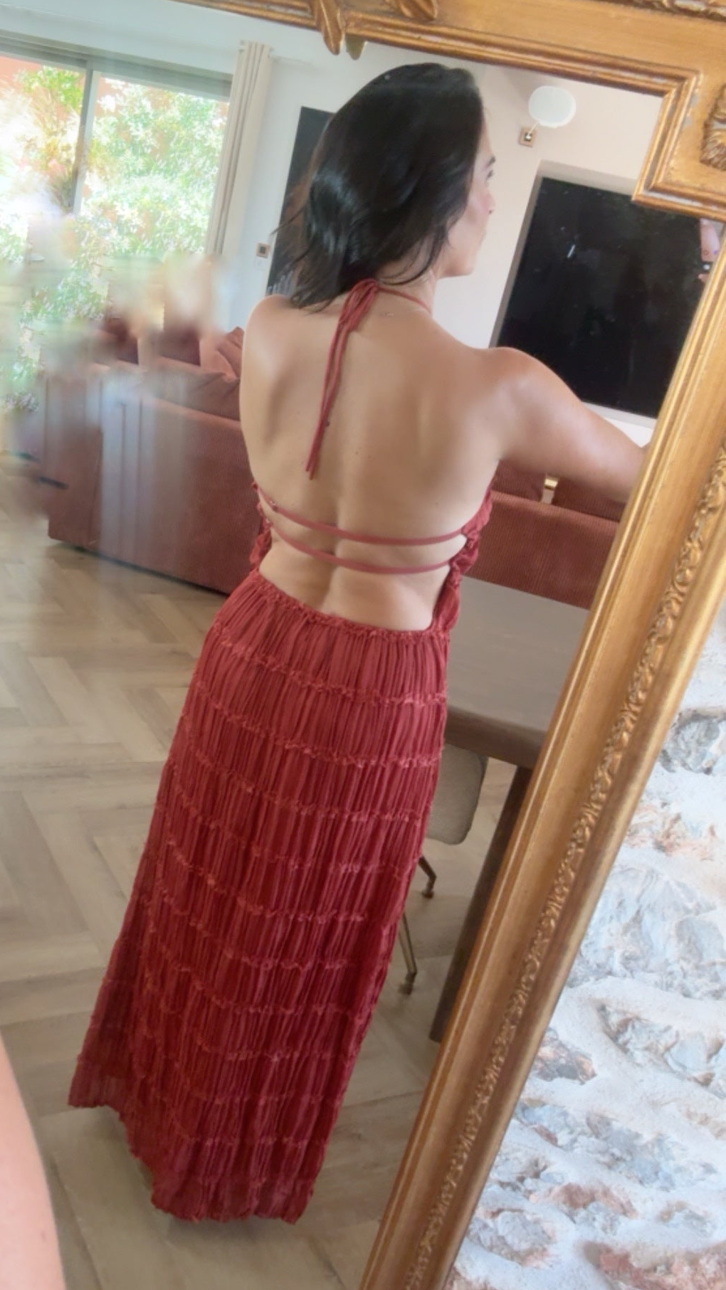 Robe terracotta