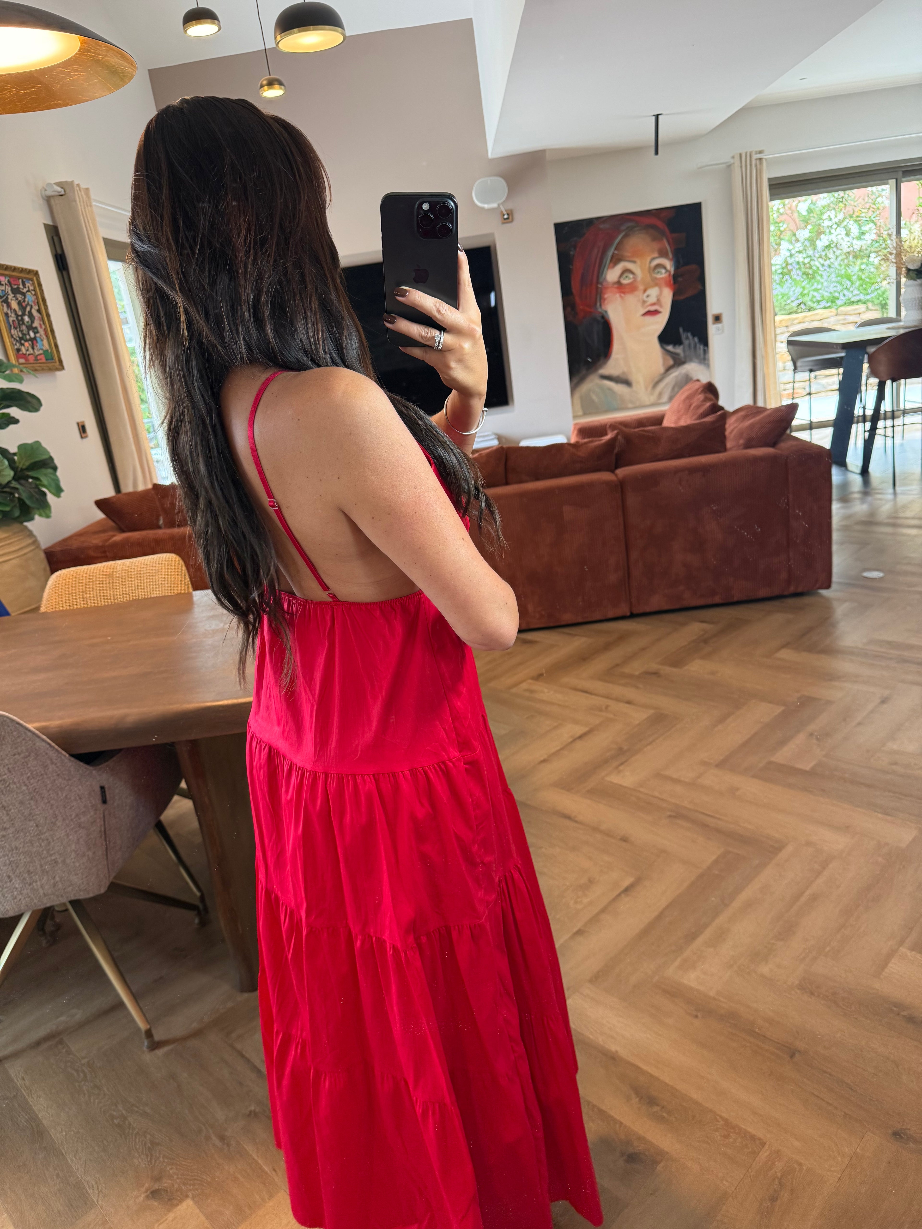 Robe longue red