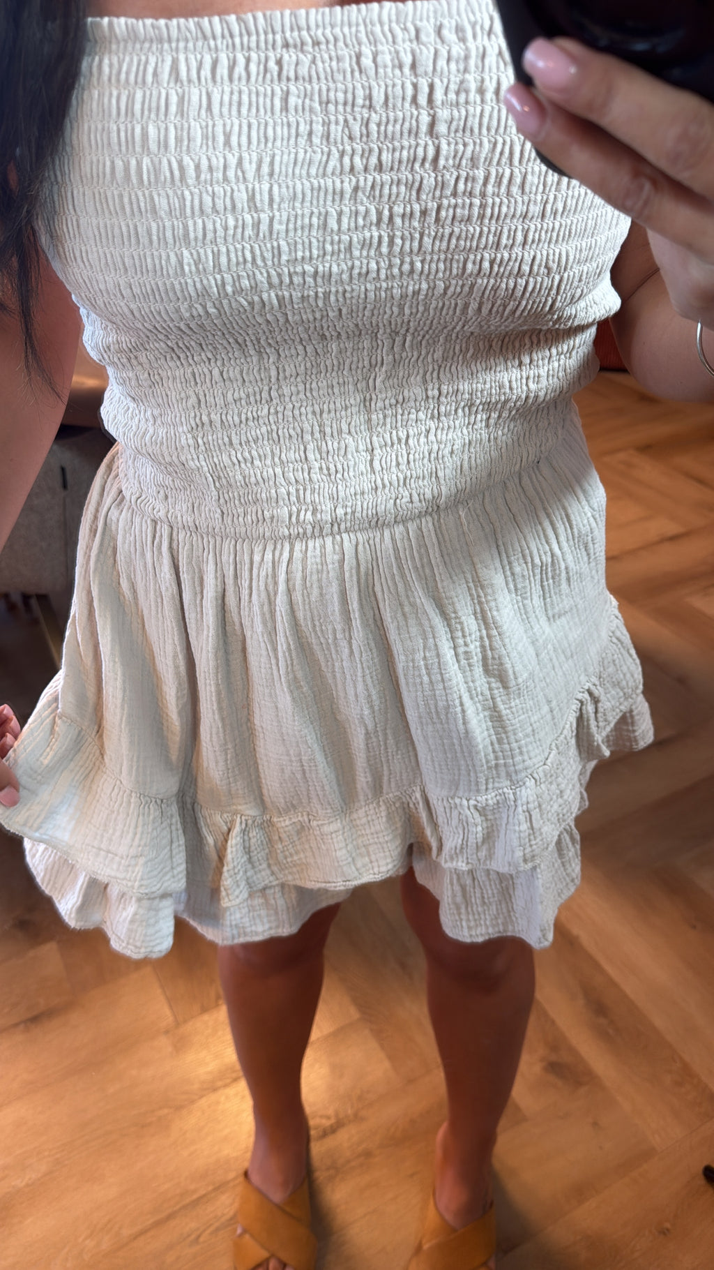 Combishort gaz de coton