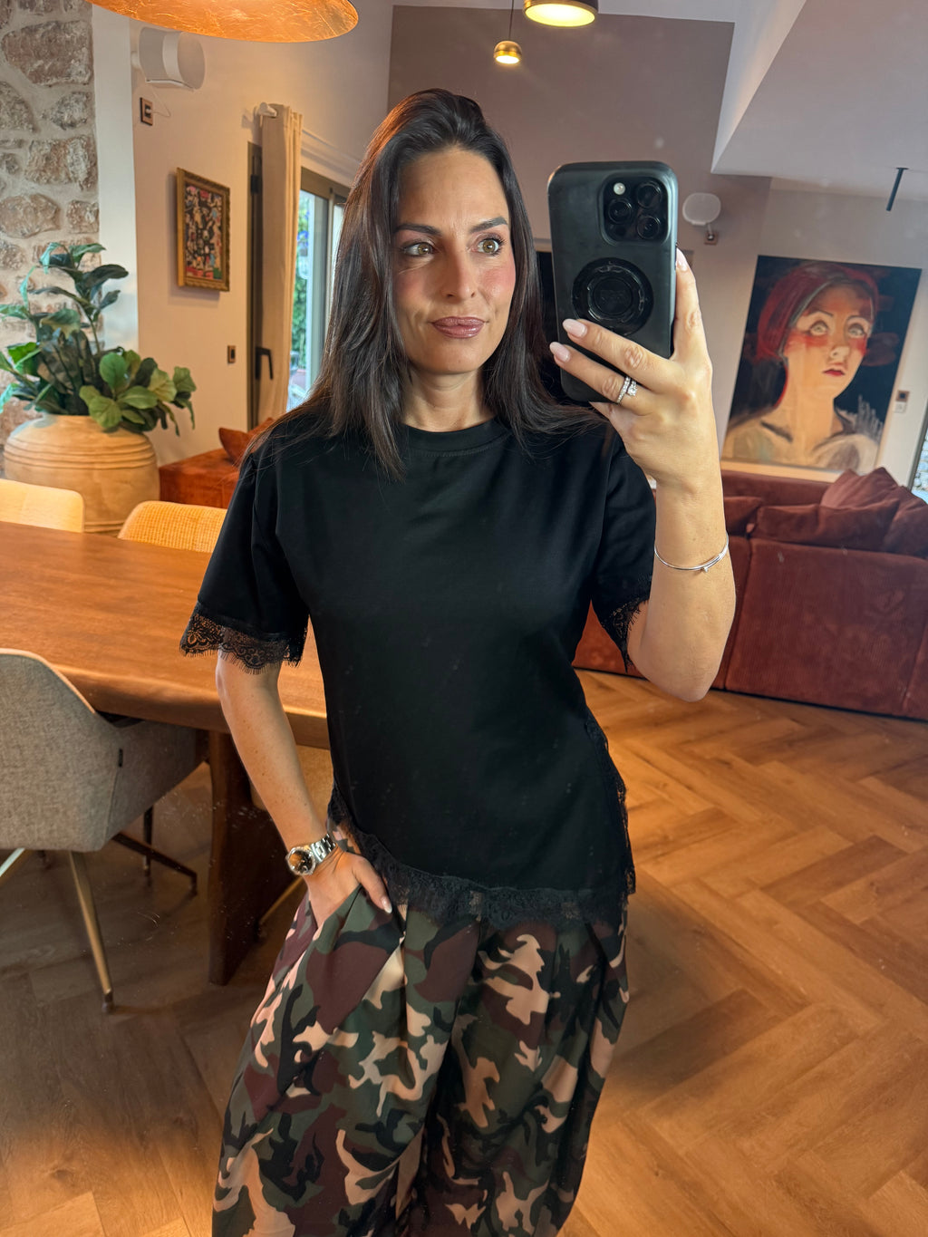 T-shirt dentelle