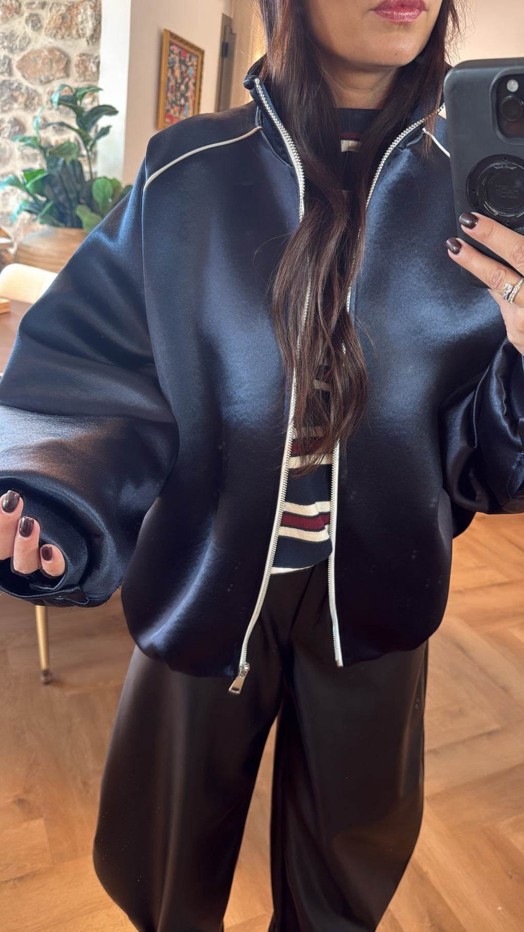 Veste oversize marine