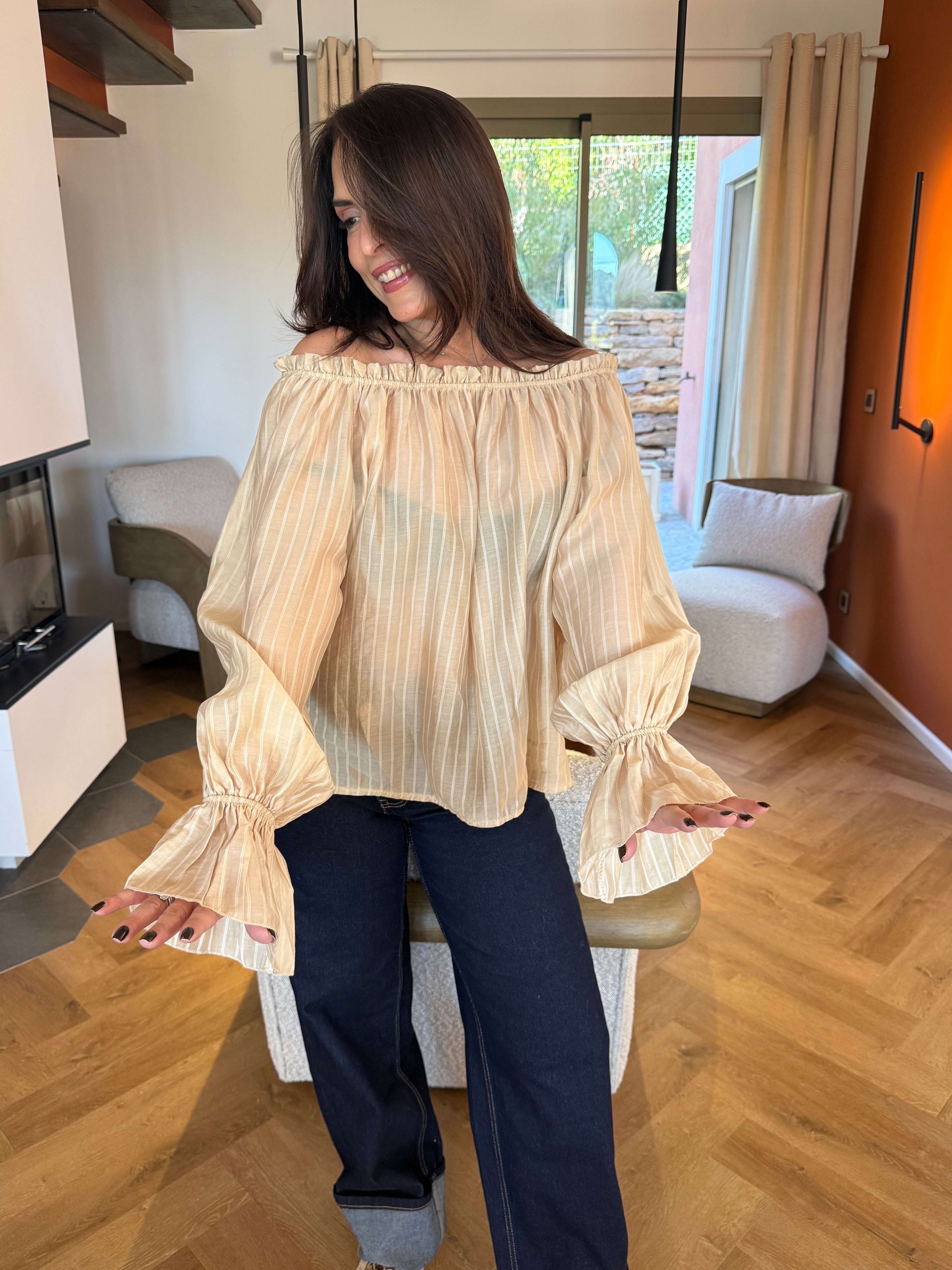Blouse Lola fine rayures