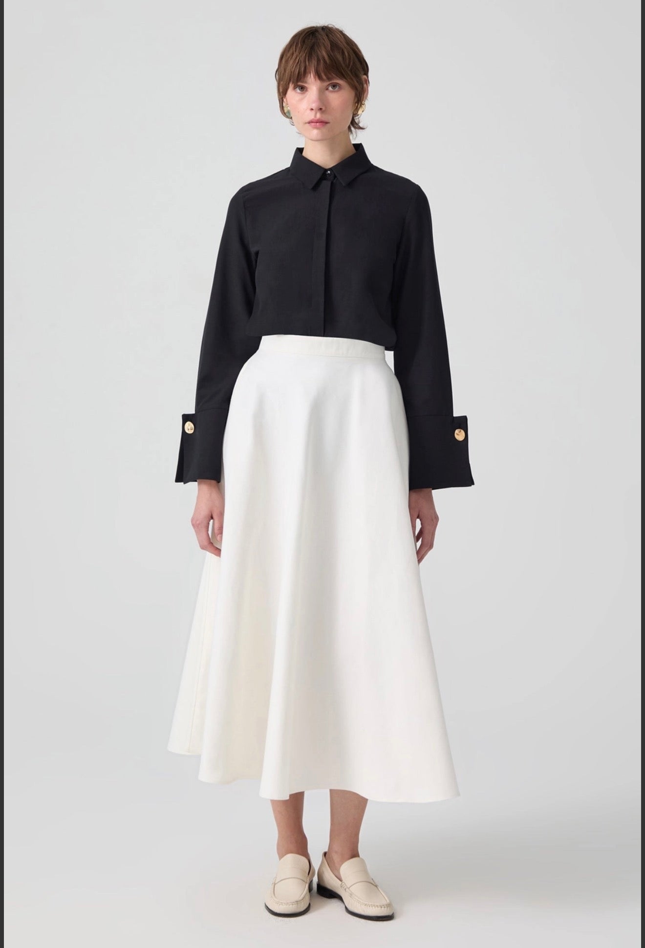 Body chemise à large poignet