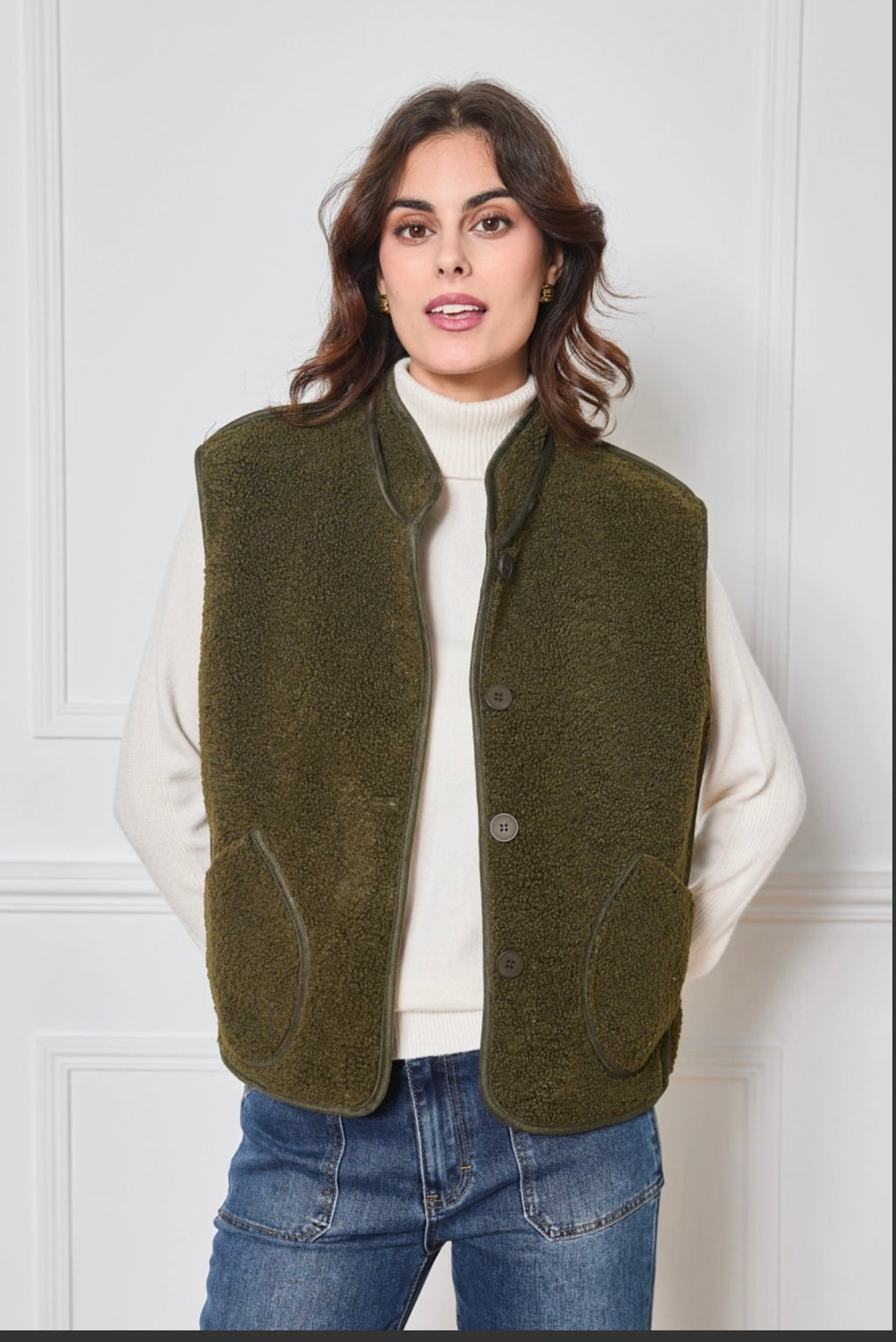 Gilet en peluche chic