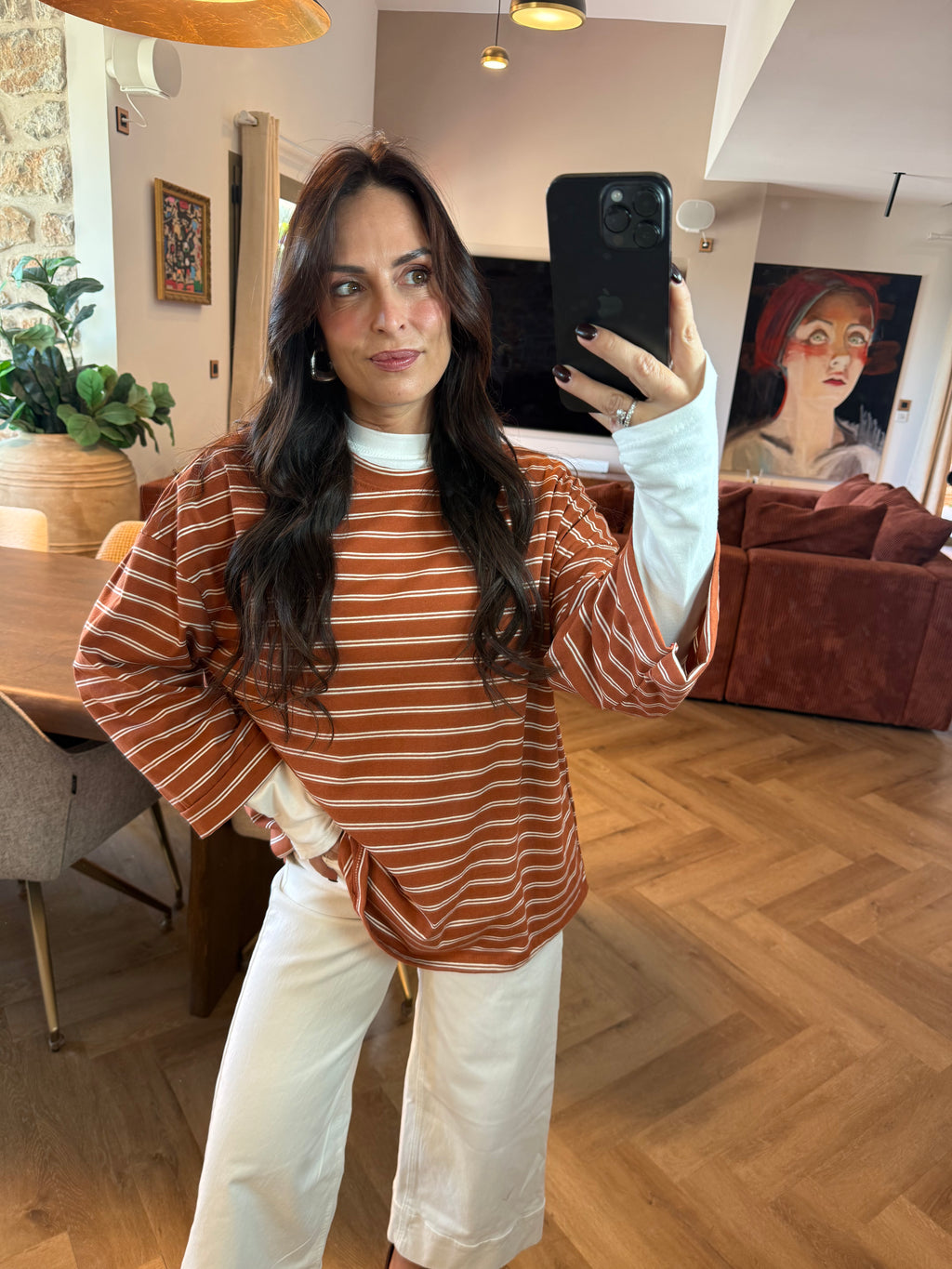 T-shirt terracotta