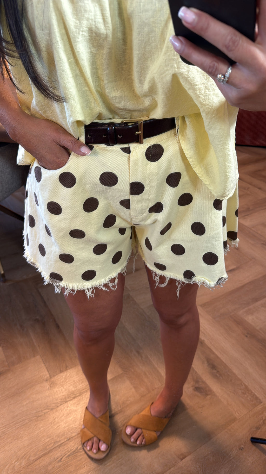 Short polka dots trapèze
