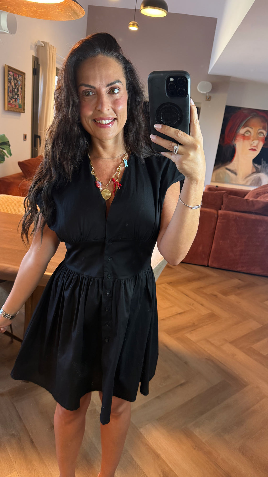 Robe noir patineuse